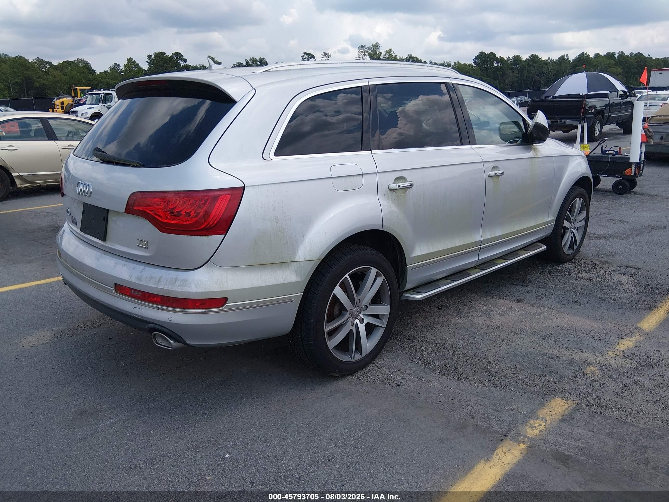 2014 Audi Q7 3.0 Tdi Premium Silver vin: WA1LMAFE0ED007034