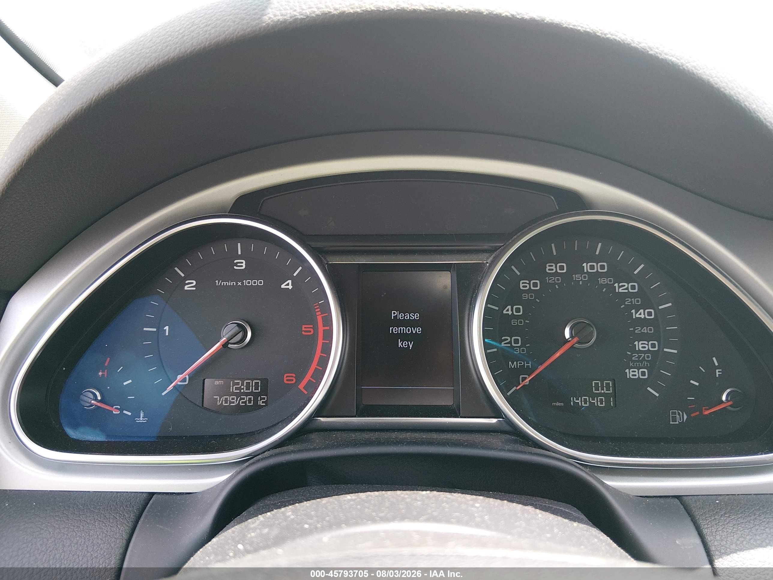 2014 Audi Q7 3.0 Tdi Premium Silver vin: WA1LMAFE0ED007034