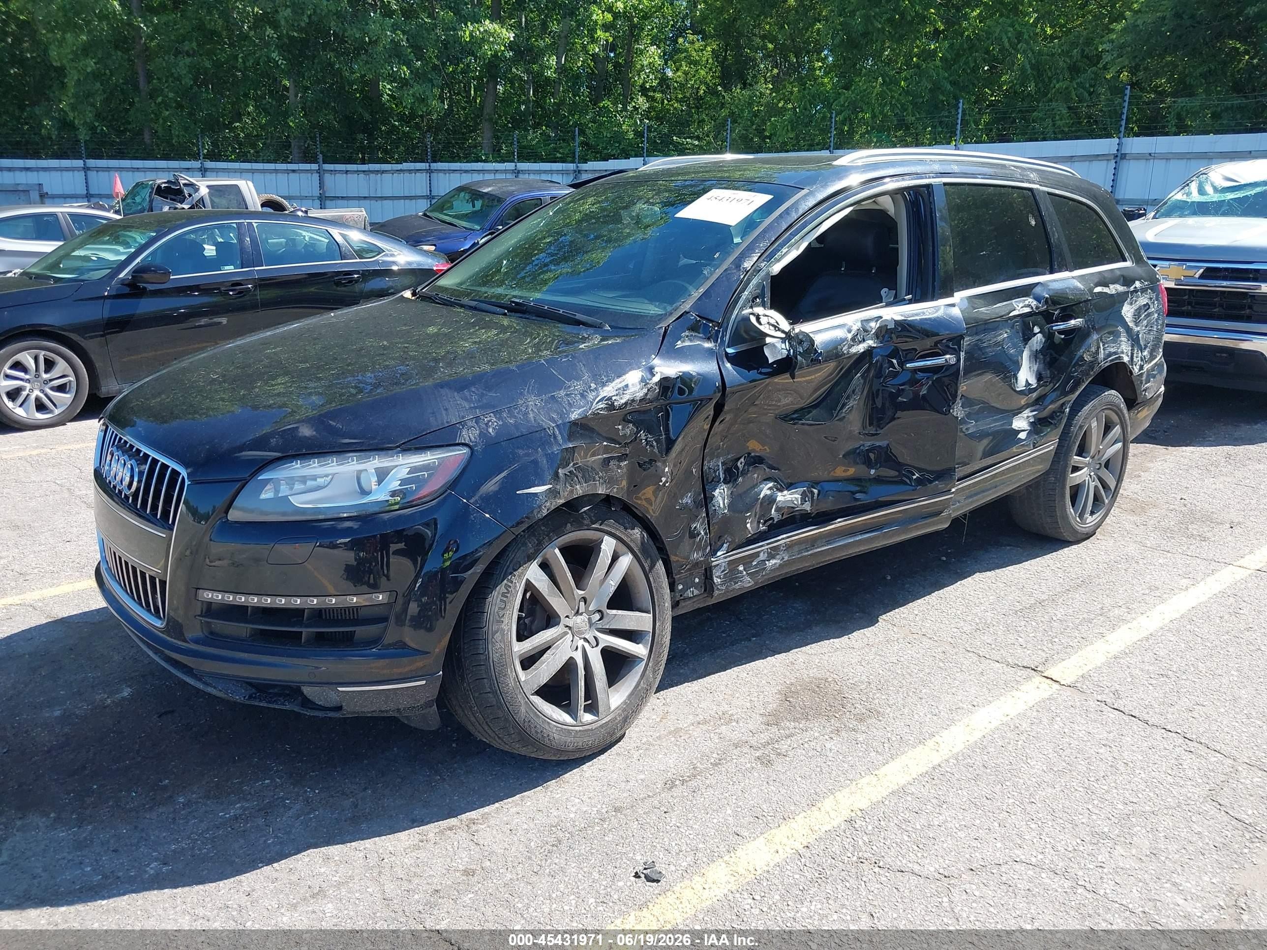 2014 Audi Q7 3.0 Tdi Premium Черный vin: WA1LMAFE0ED008734