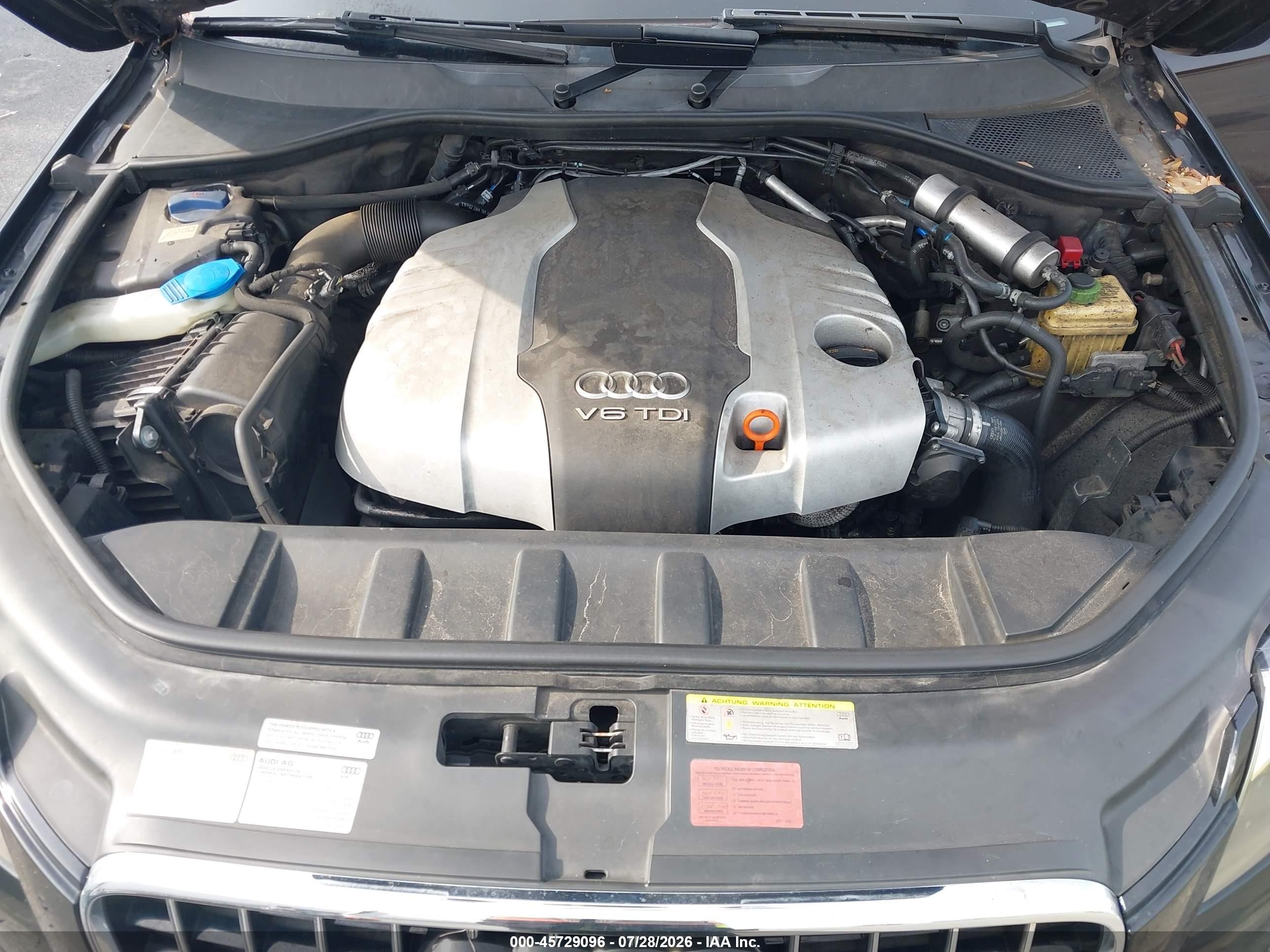 2013 Audi Q7 3.0 Tdi Premium Black vin: WA1LMAFE1DD007476