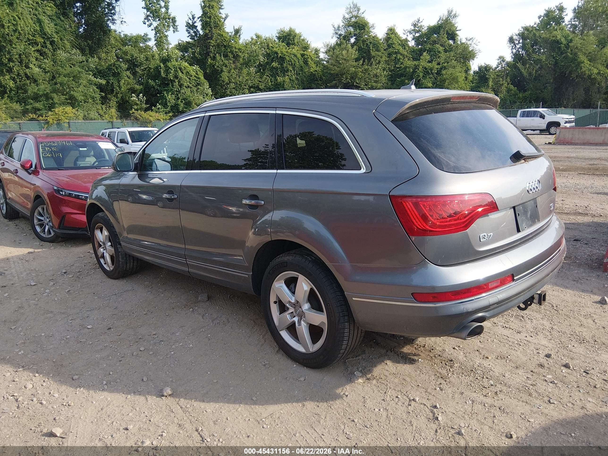 2013 Audi Q7 3.0 Tdi Premium Gray vin: WA1LMAFE1DD011589