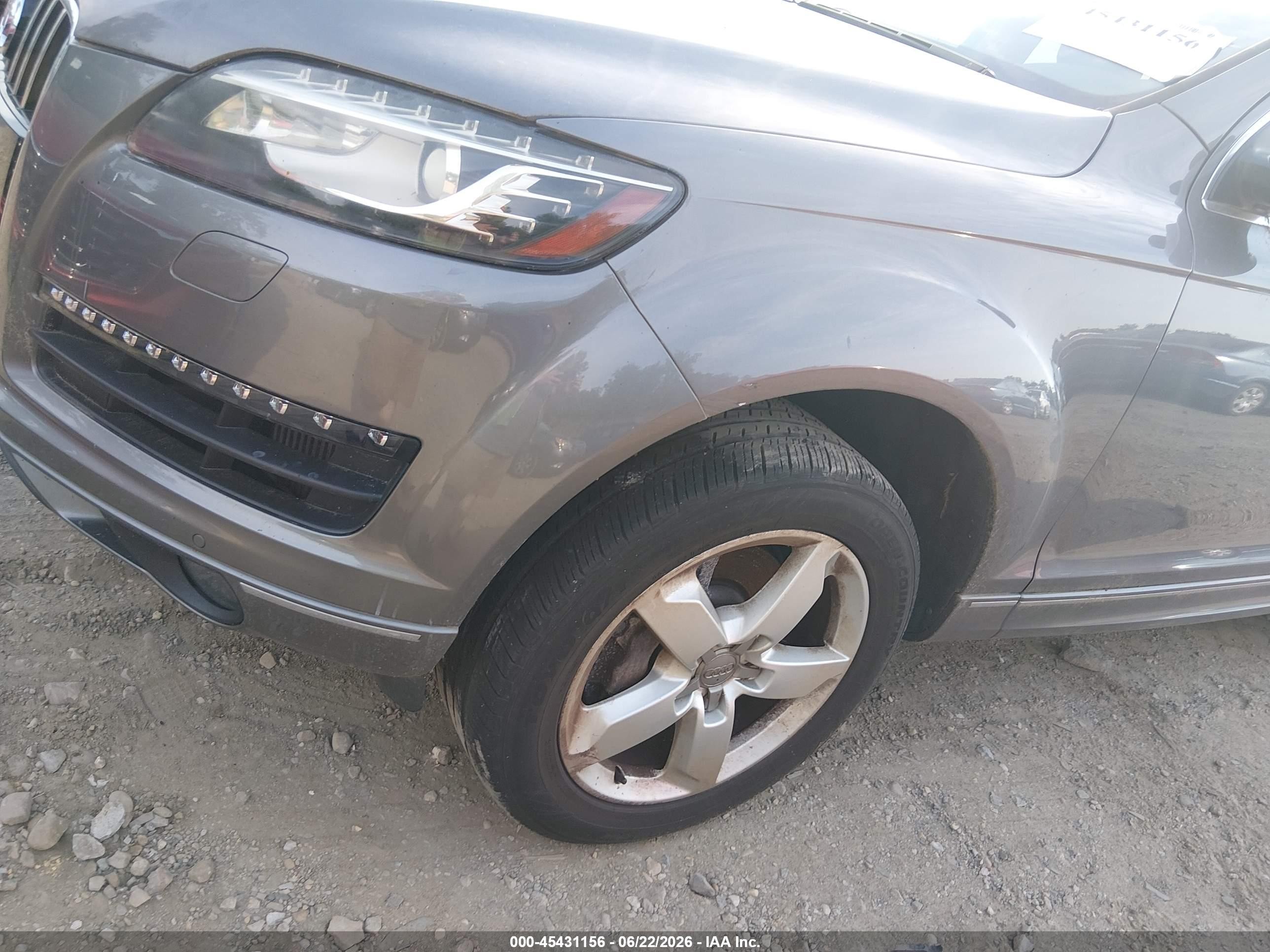 2013 Audi Q7 3.0 Tdi Premium Gray vin: WA1LMAFE1DD011589