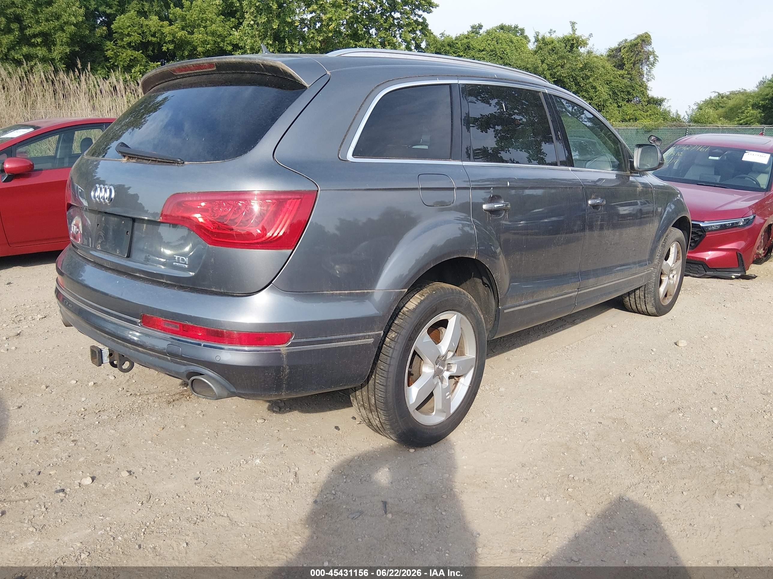 2013 Audi Q7 3.0 Tdi Premium Gray vin: WA1LMAFE1DD011589