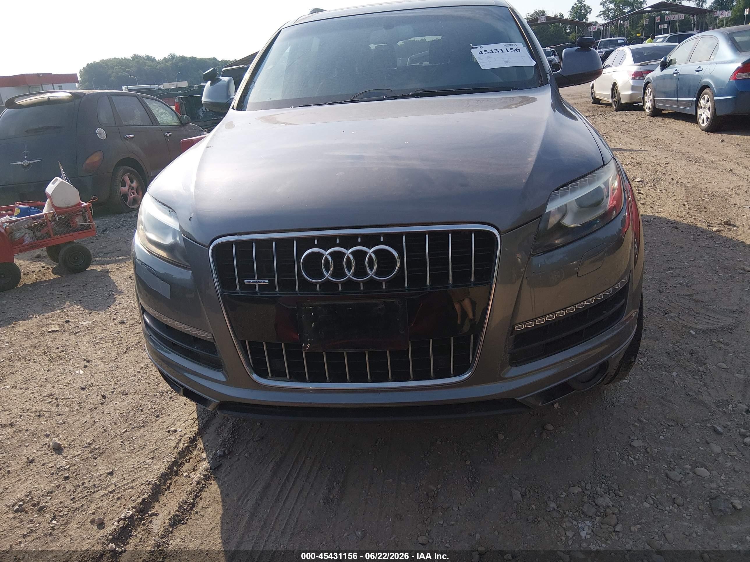 2013 Audi Q7 3.0 Tdi Premium Gray vin: WA1LMAFE1DD011589