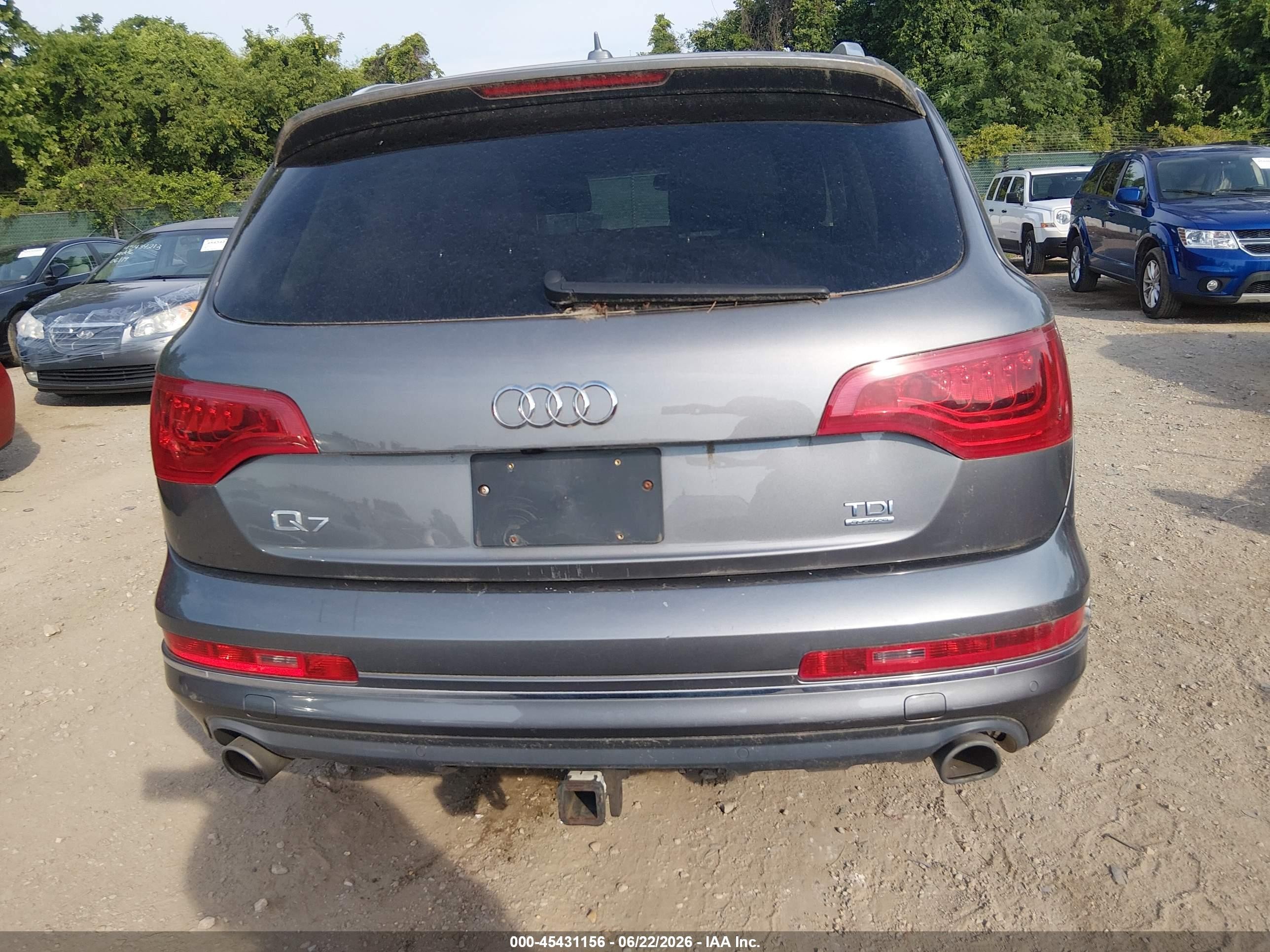 2013 Audi Q7 3.0 Tdi Premium Gray vin: WA1LMAFE1DD011589