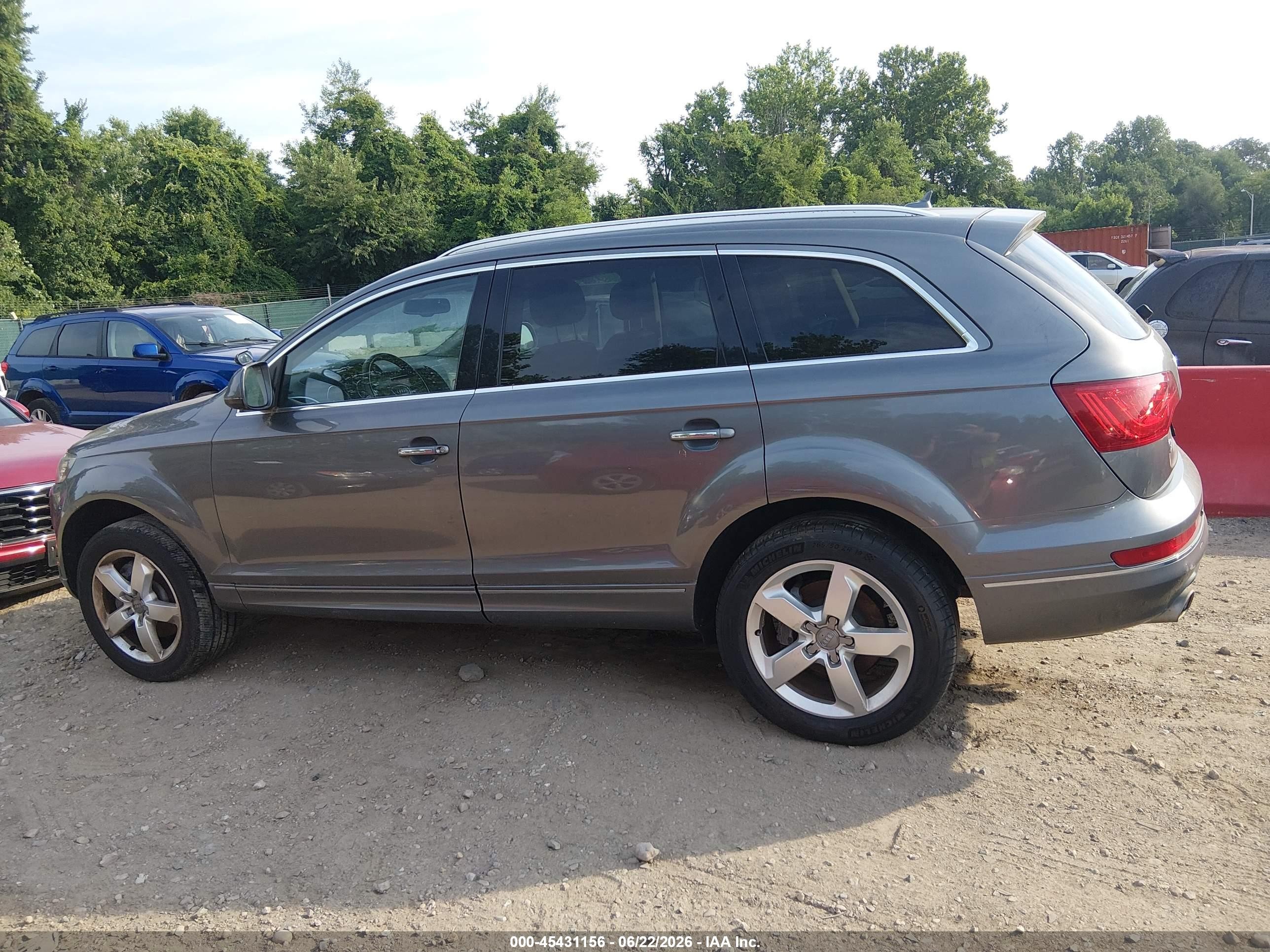 2013 Audi Q7 3.0 Tdi Premium Gray vin: WA1LMAFE1DD011589