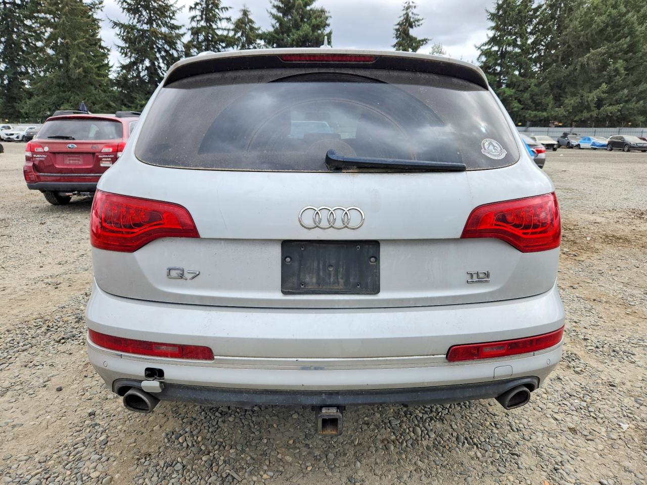 2014 Audi Q7 Premium Plus Silver vin: WA1LMAFE1ED001887