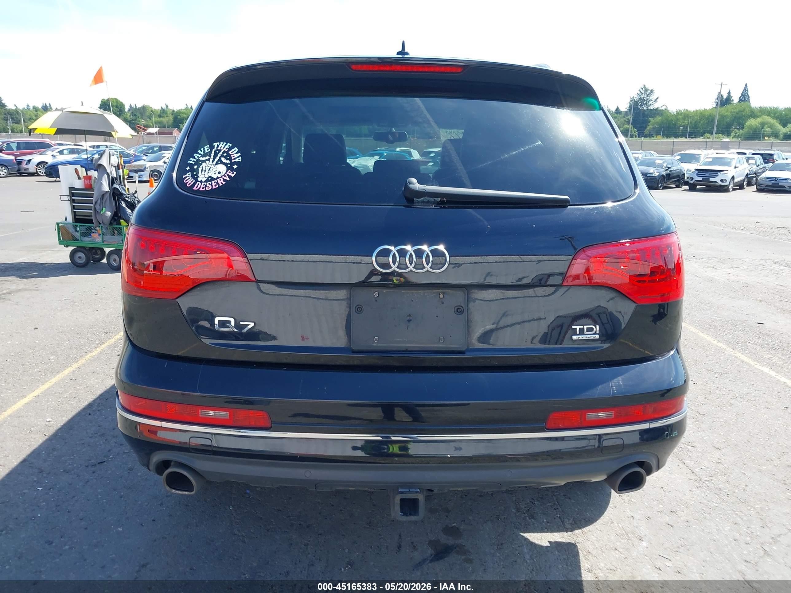 2014 Audi Q7 3.0 Tdi Premium Black vin: WA1LMAFE1ED010962