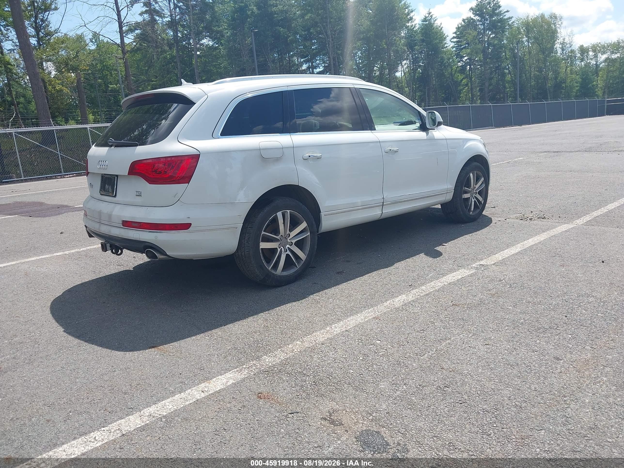 2015 Audi Q7 3.0 Tdi Premium White vin: WA1LMAFE1FD019369