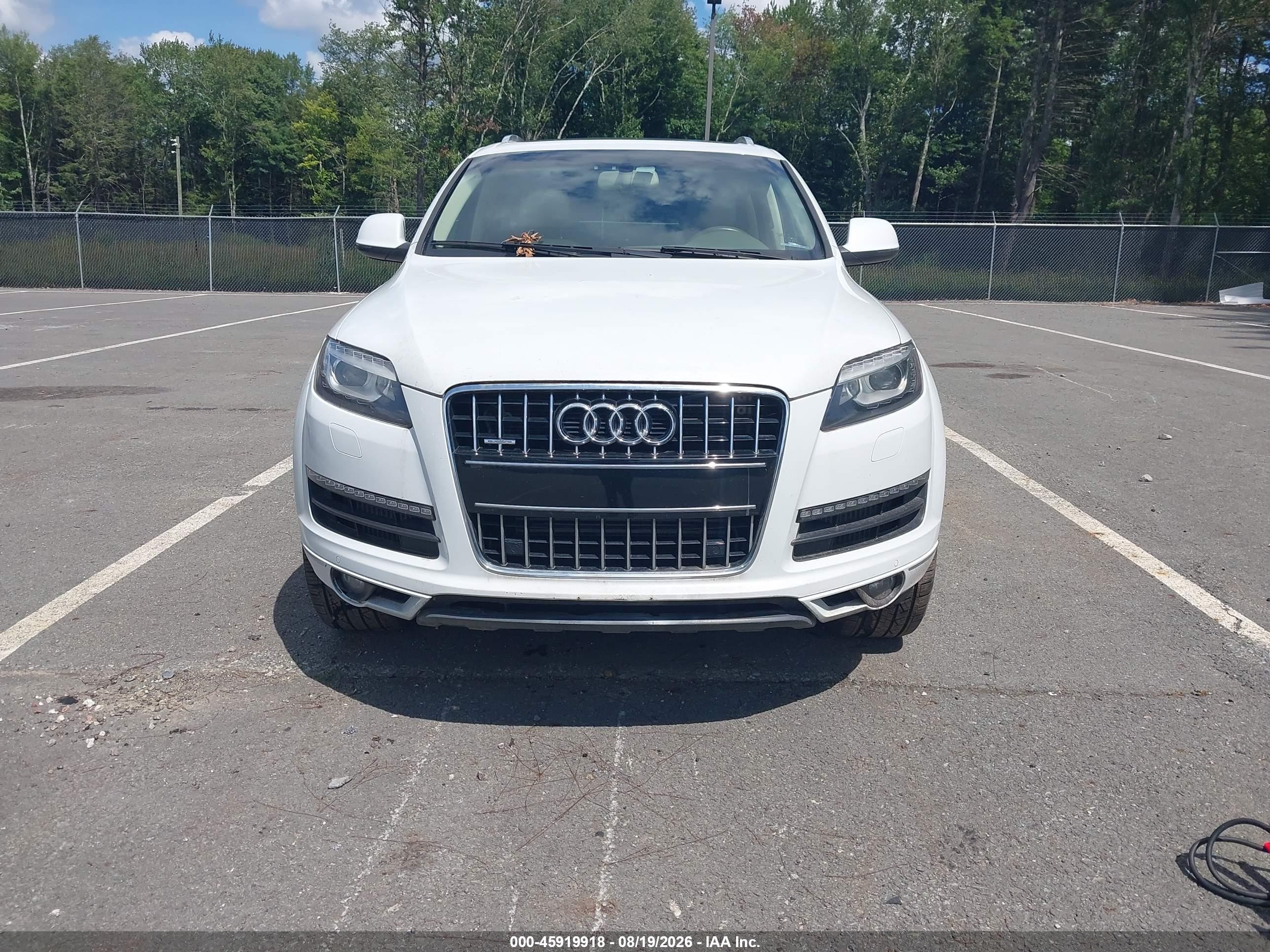 2015 Audi Q7 3.0 Tdi Premium White vin: WA1LMAFE1FD019369
