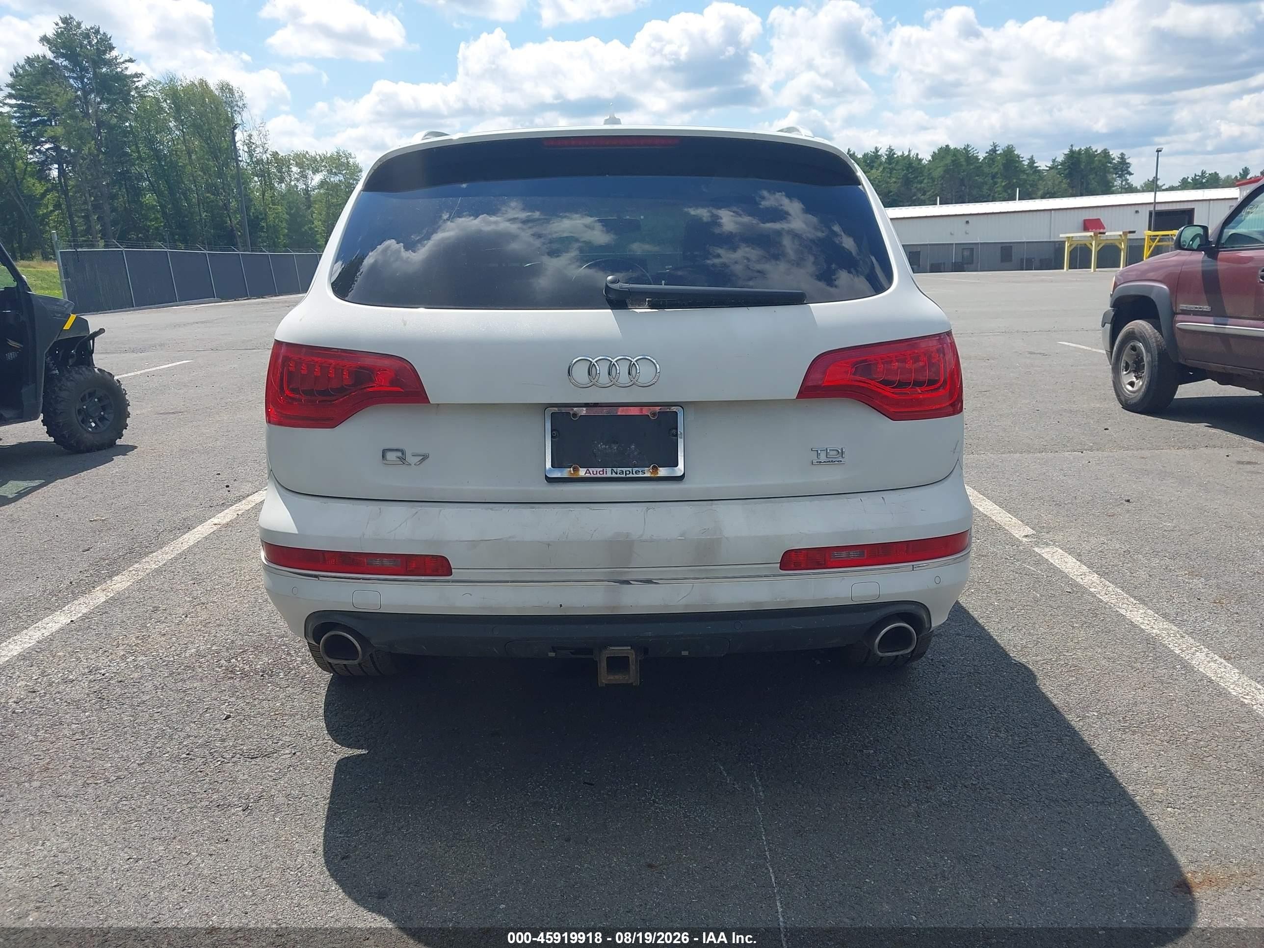 2015 Audi Q7 3.0 Tdi Premium White vin: WA1LMAFE1FD019369