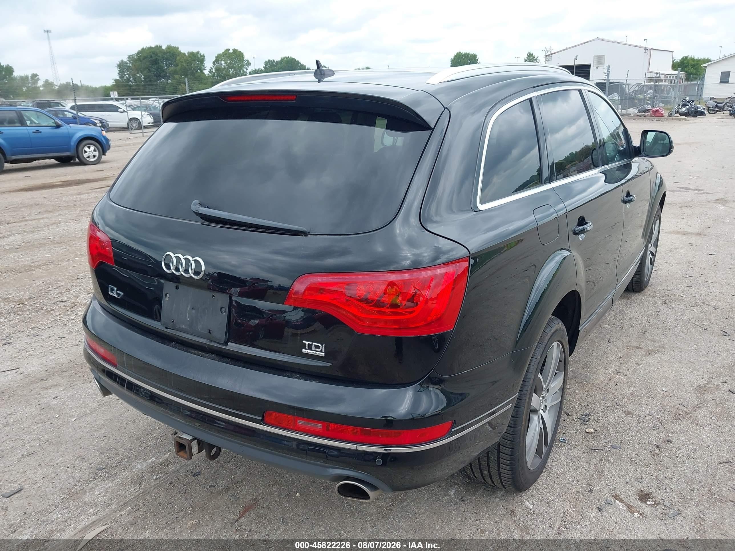 2015 Audi Q7 3.0 Tdi Premium Black vin: WA1LMAFE1FD025639