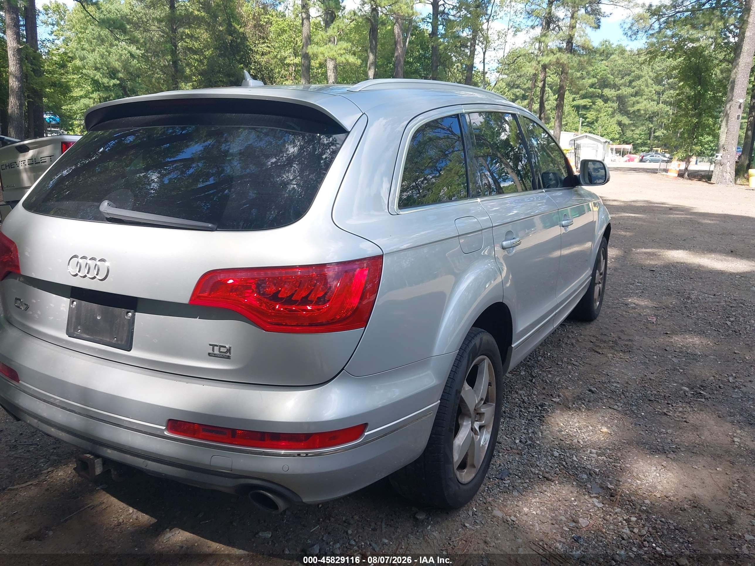 2012 Audi Q7 3.0 Tdi Premium Gray vin: WA1LMAFE2CD009459