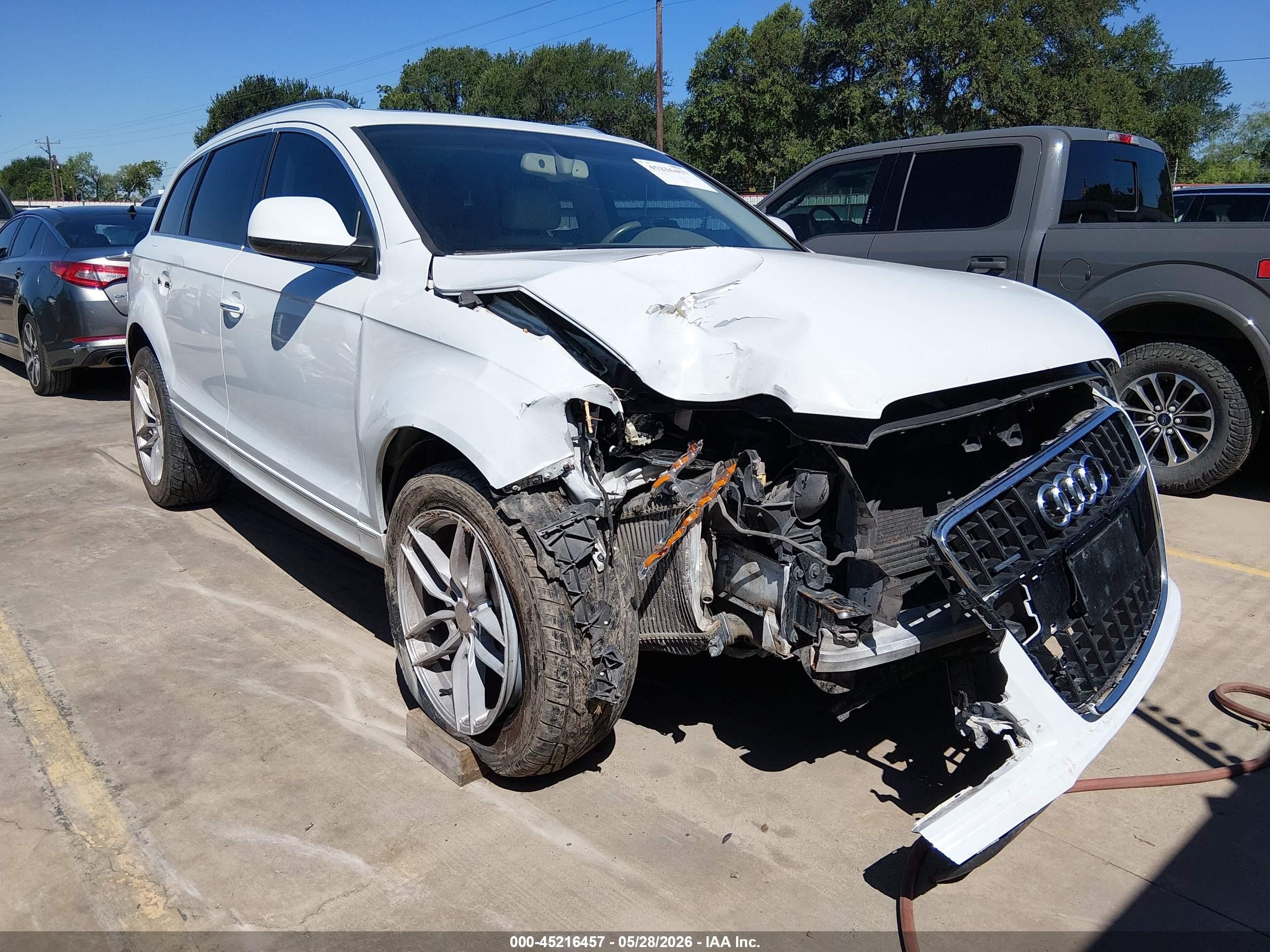 2014 Audi Q7 3.0 Tdi Premium White vin: WA1LMAFE2ED008265