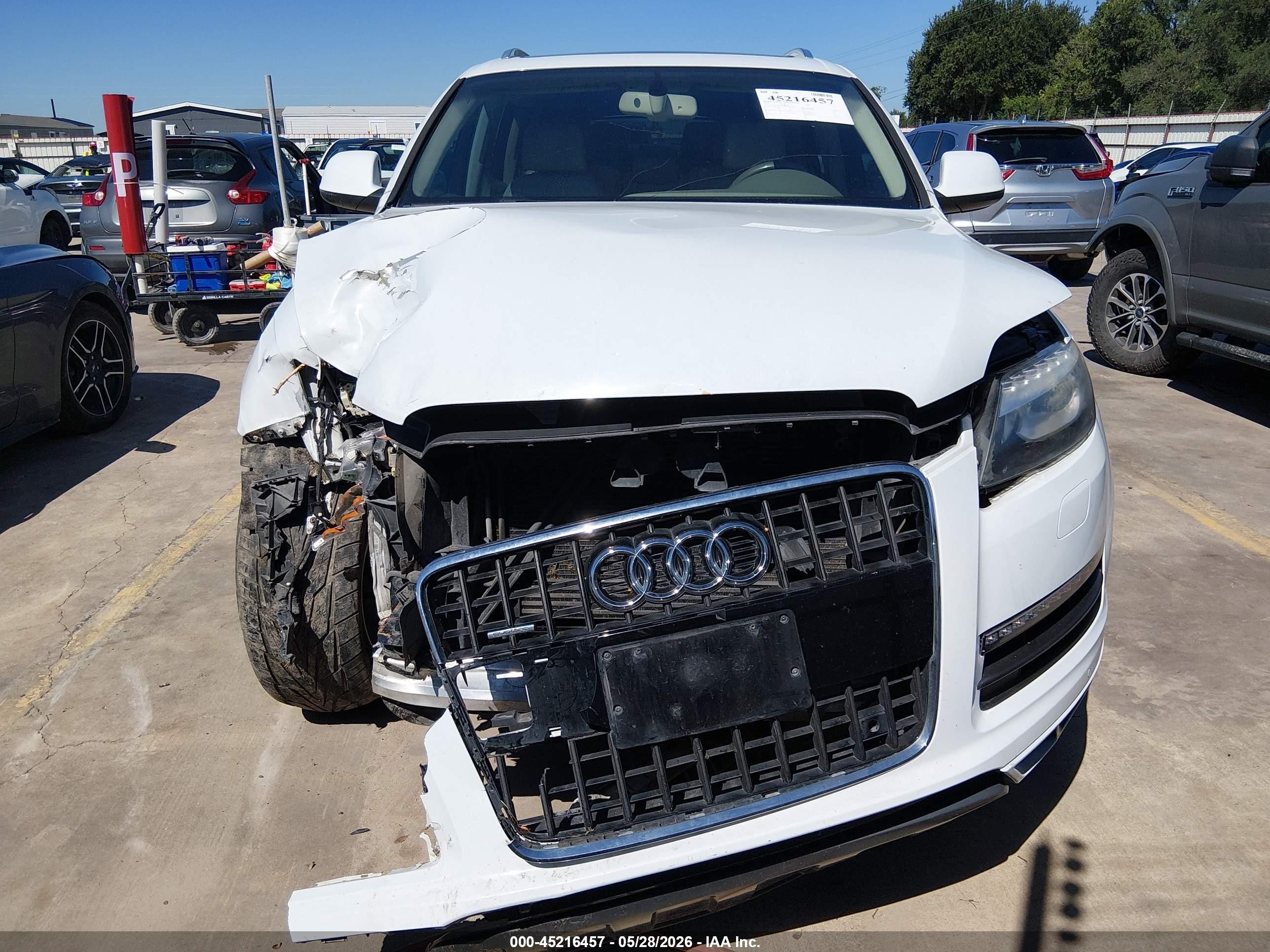 2014 Audi Q7 3.0 Tdi Premium White vin: WA1LMAFE2ED008265