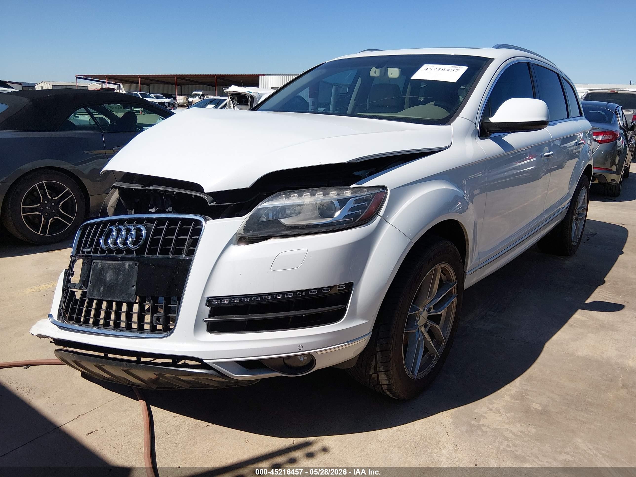 2014 Audi Q7 3.0 Tdi Premium White vin: WA1LMAFE2ED008265