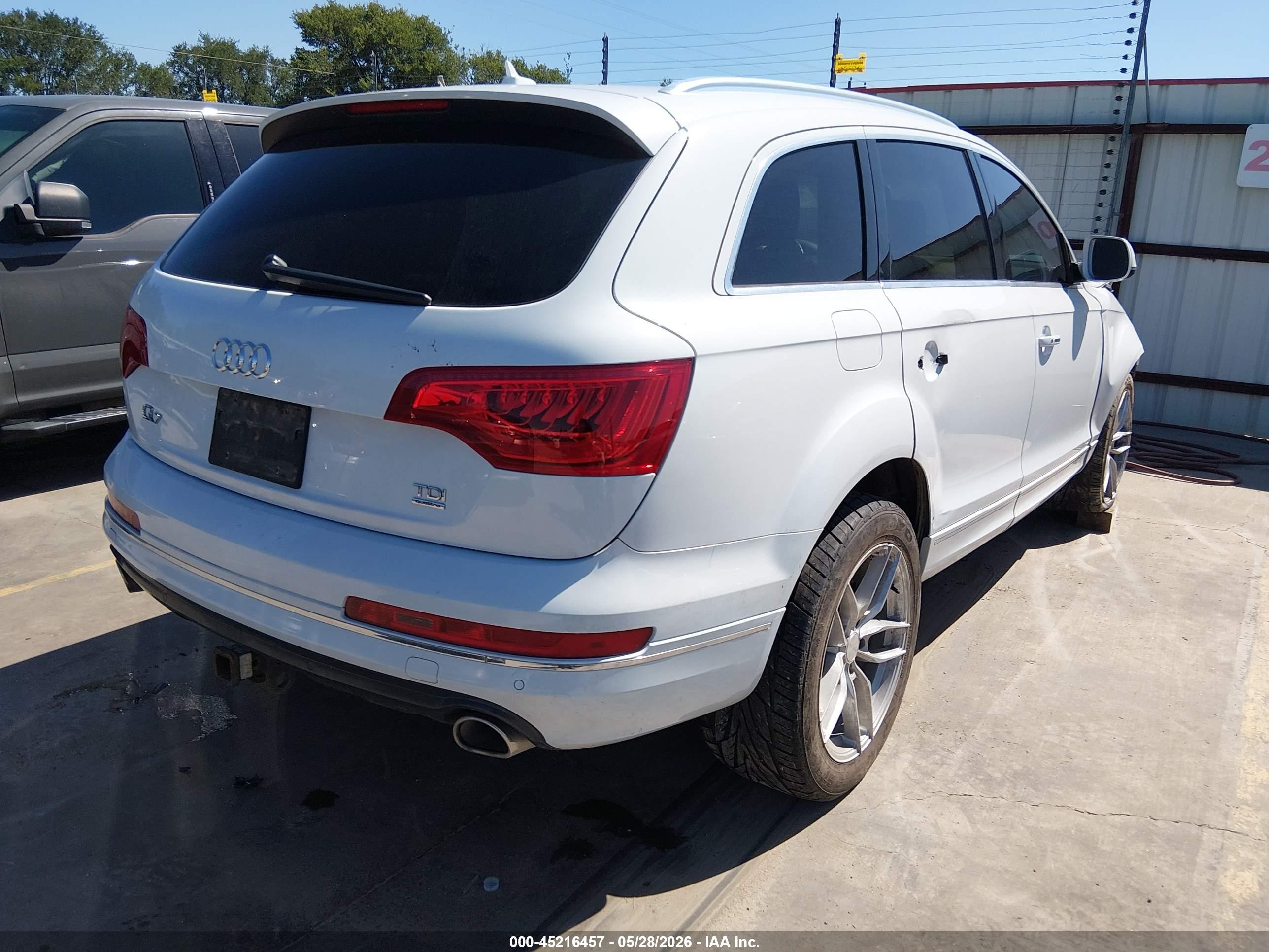 2014 Audi Q7 3.0 Tdi Premium White vin: WA1LMAFE2ED008265