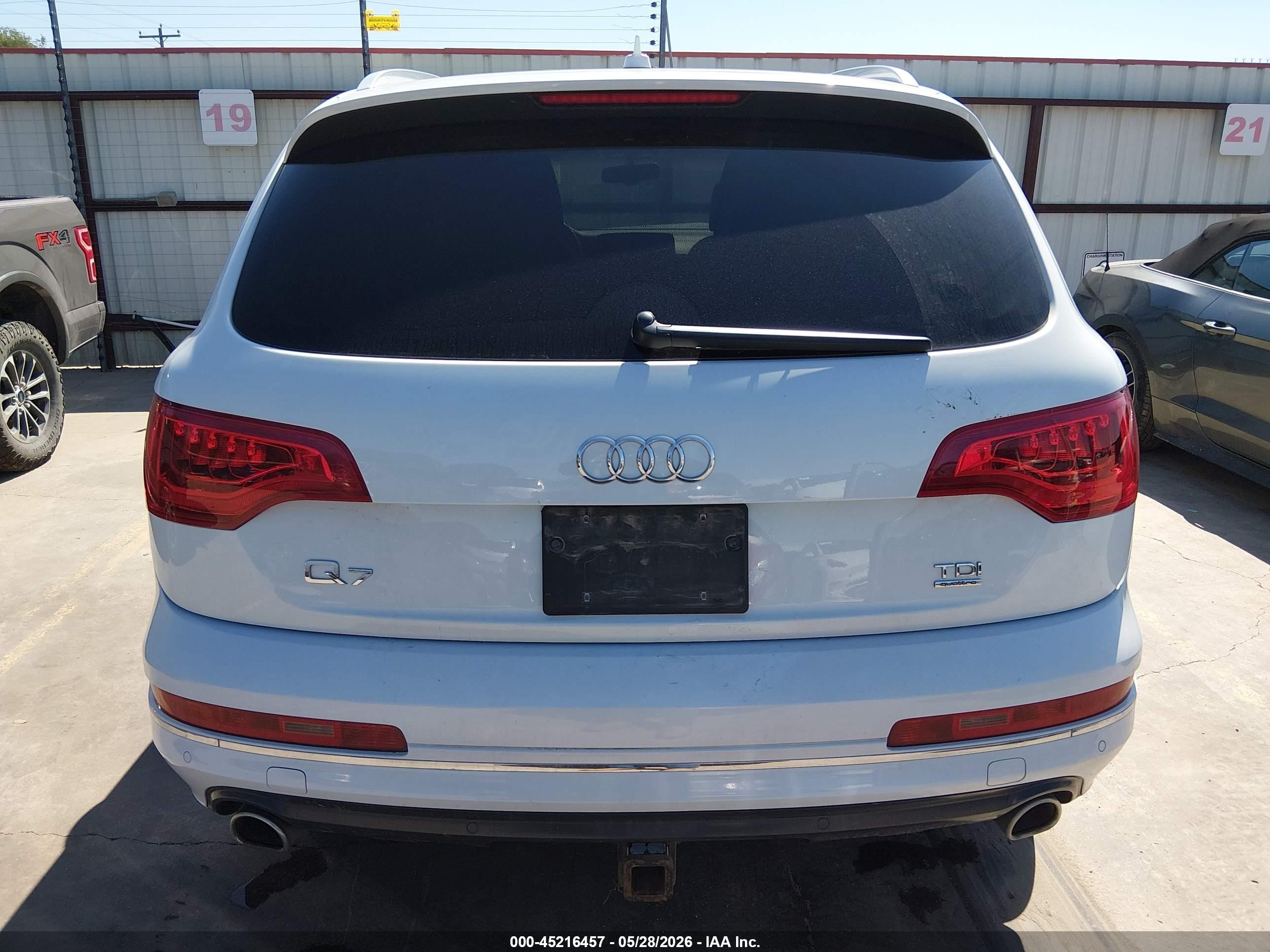 2014 Audi Q7 3.0 Tdi Premium White vin: WA1LMAFE2ED008265