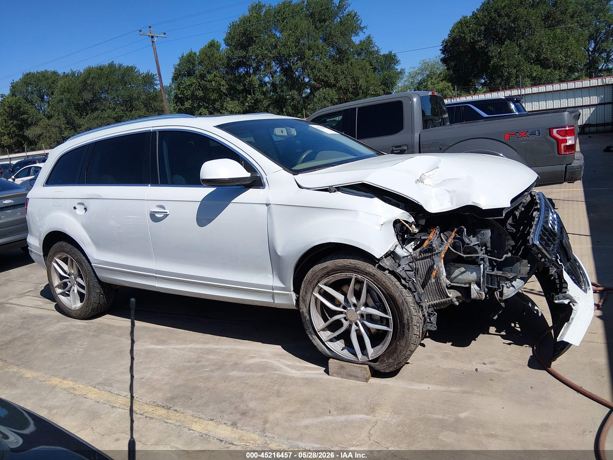 2014 Audi Q7 3.0 Tdi Premium White vin: WA1LMAFE2ED008265