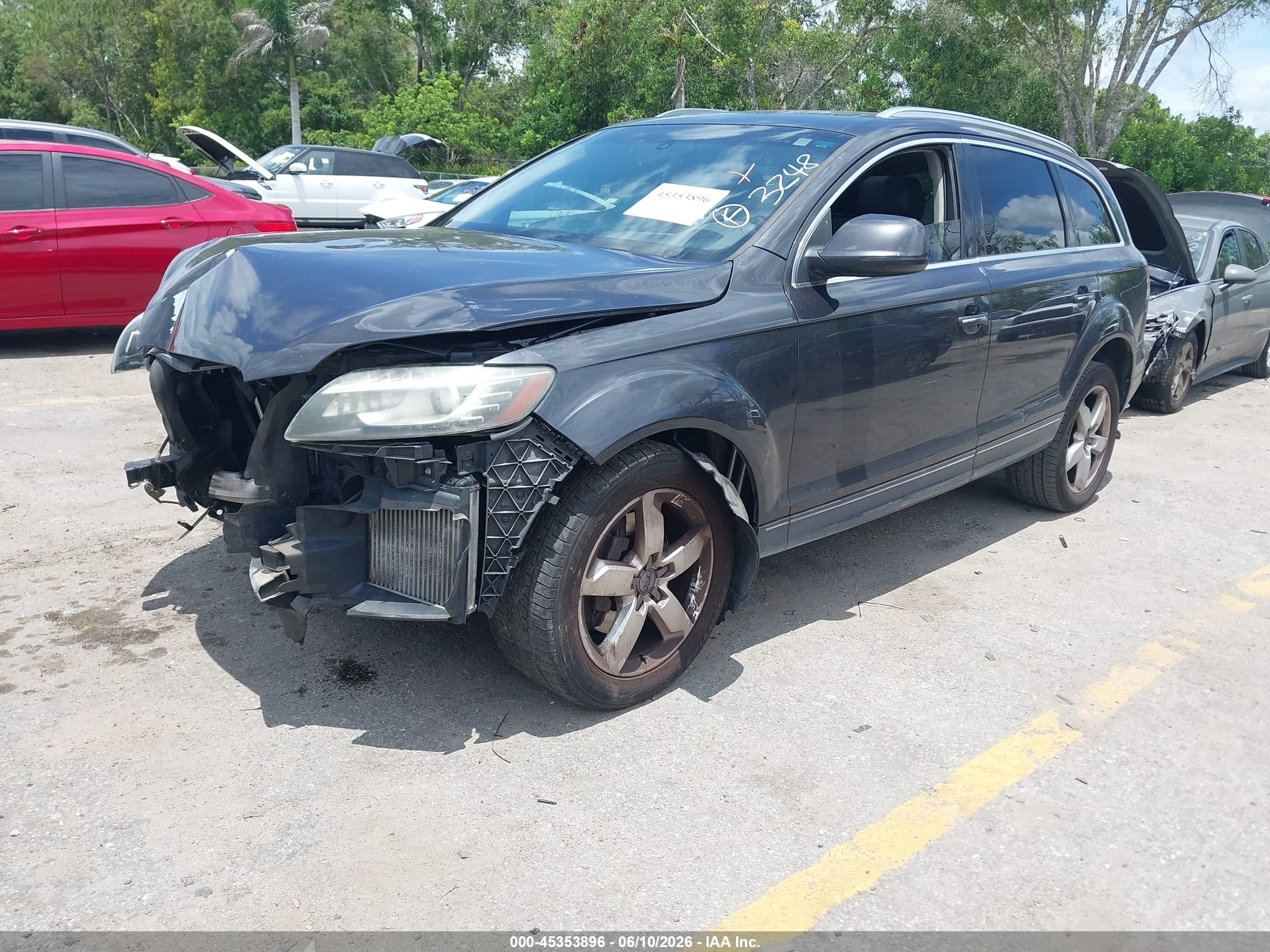2012 Audi Q7 3.0 Tdi Premium Черный vin: WA1LMAFE3CD003248