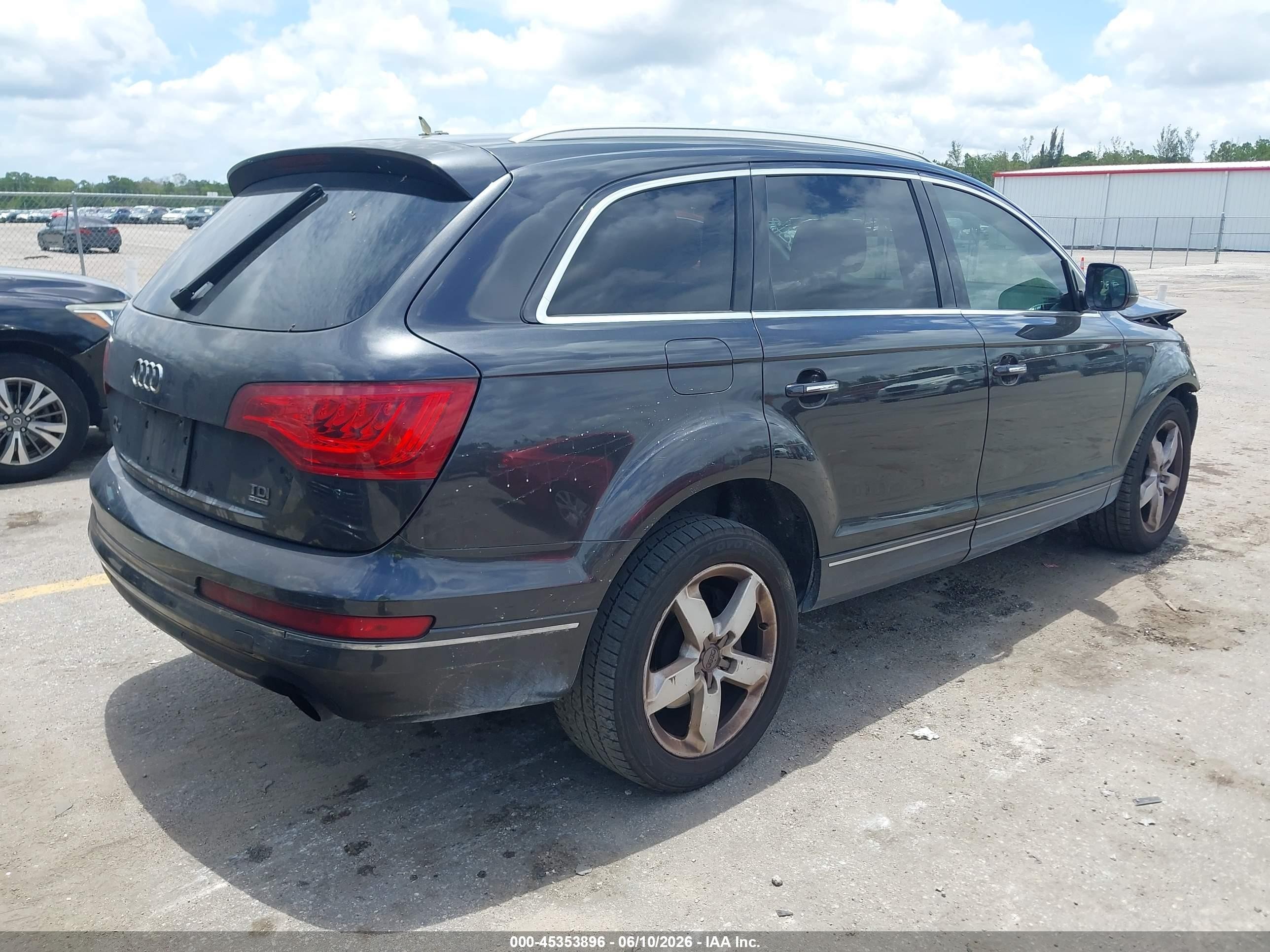 2012 Audi Q7 3.0 Tdi Premium Черный vin: WA1LMAFE3CD003248