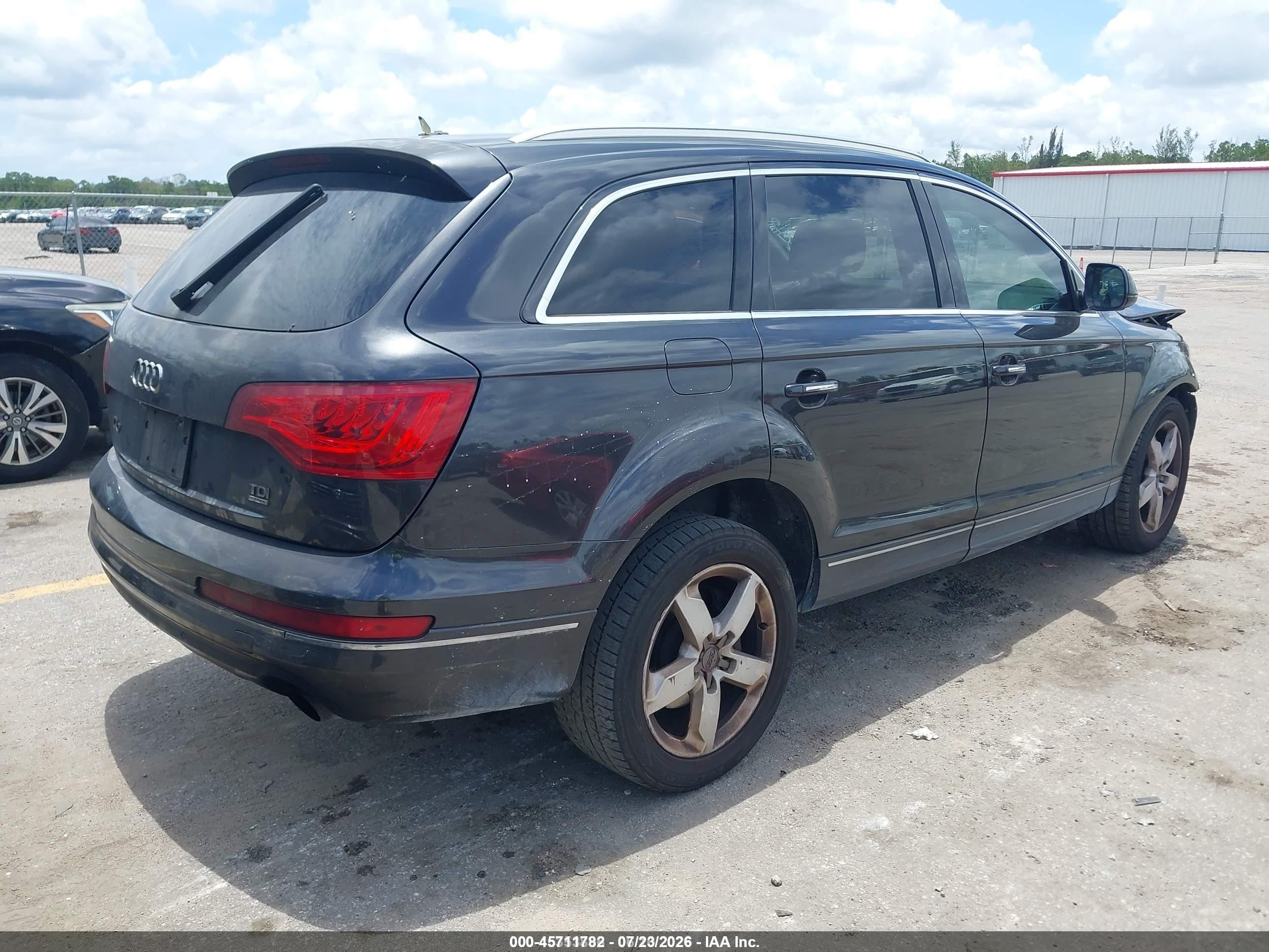 2012 Audi Q7 3.0 Tdi Premium Gray vin: WA1LMAFE3CD003248