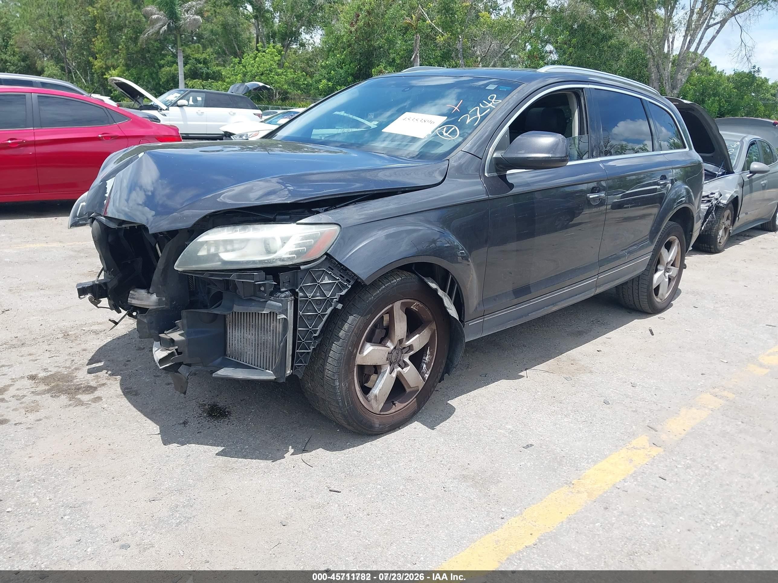 2012 Audi Q7 3.0 Tdi Premium Gray vin: WA1LMAFE3CD003248