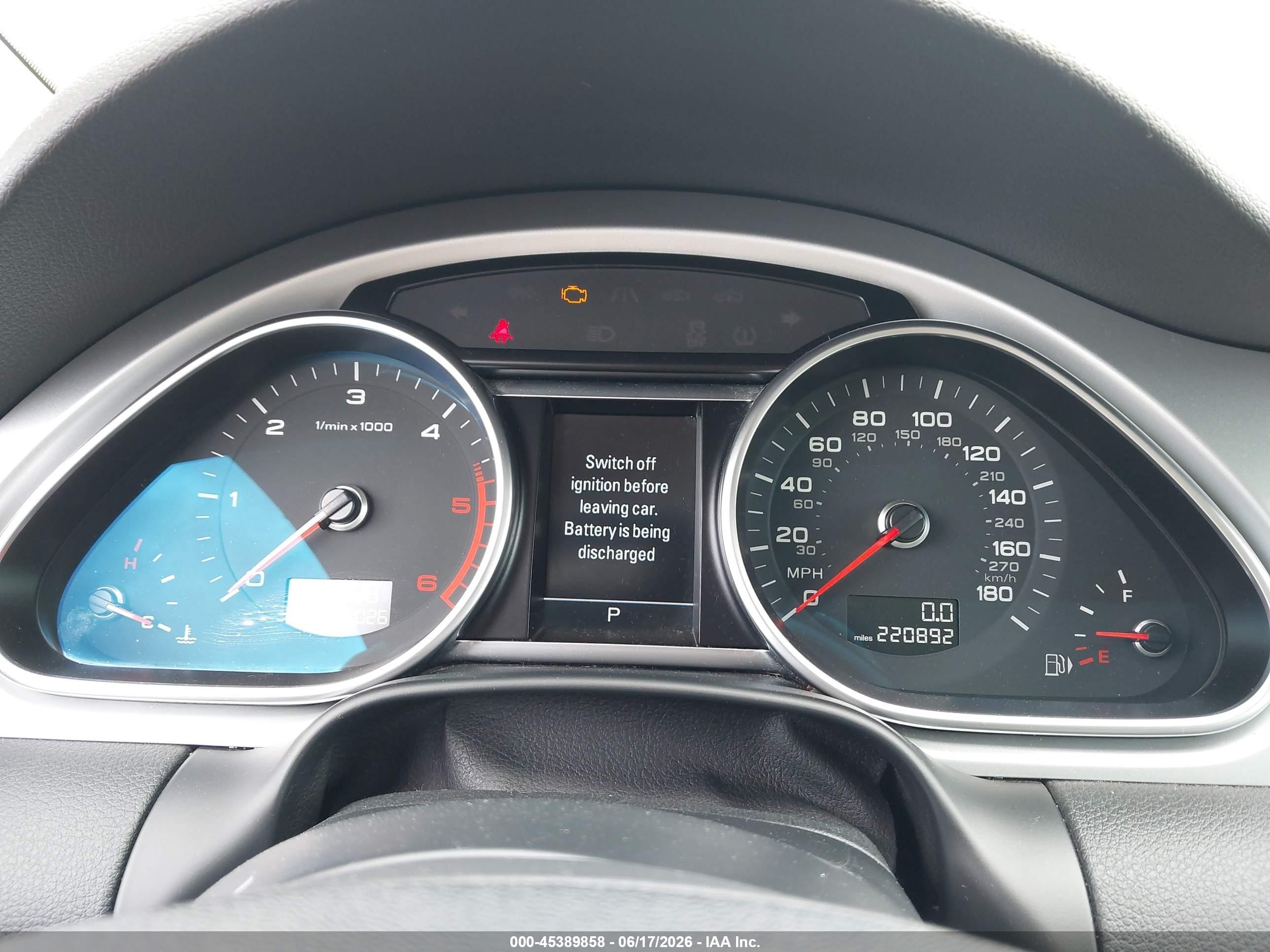 2014 Audi Q7 3.0 Tdi Premium Dark Blue vin: WA1LMAFE3ED004435