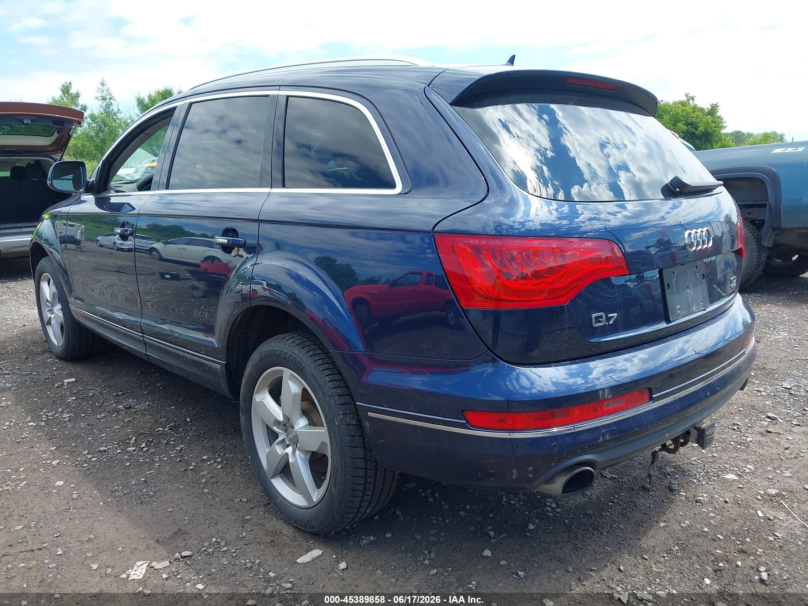 2014 Audi Q7 3.0 Tdi Premium Dark Blue vin: WA1LMAFE3ED004435