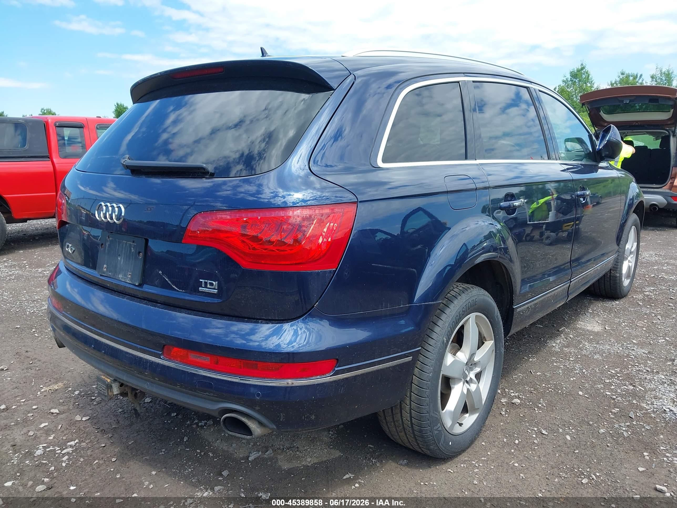 2014 Audi Q7 3.0 Tdi Premium Dark Blue vin: WA1LMAFE3ED004435