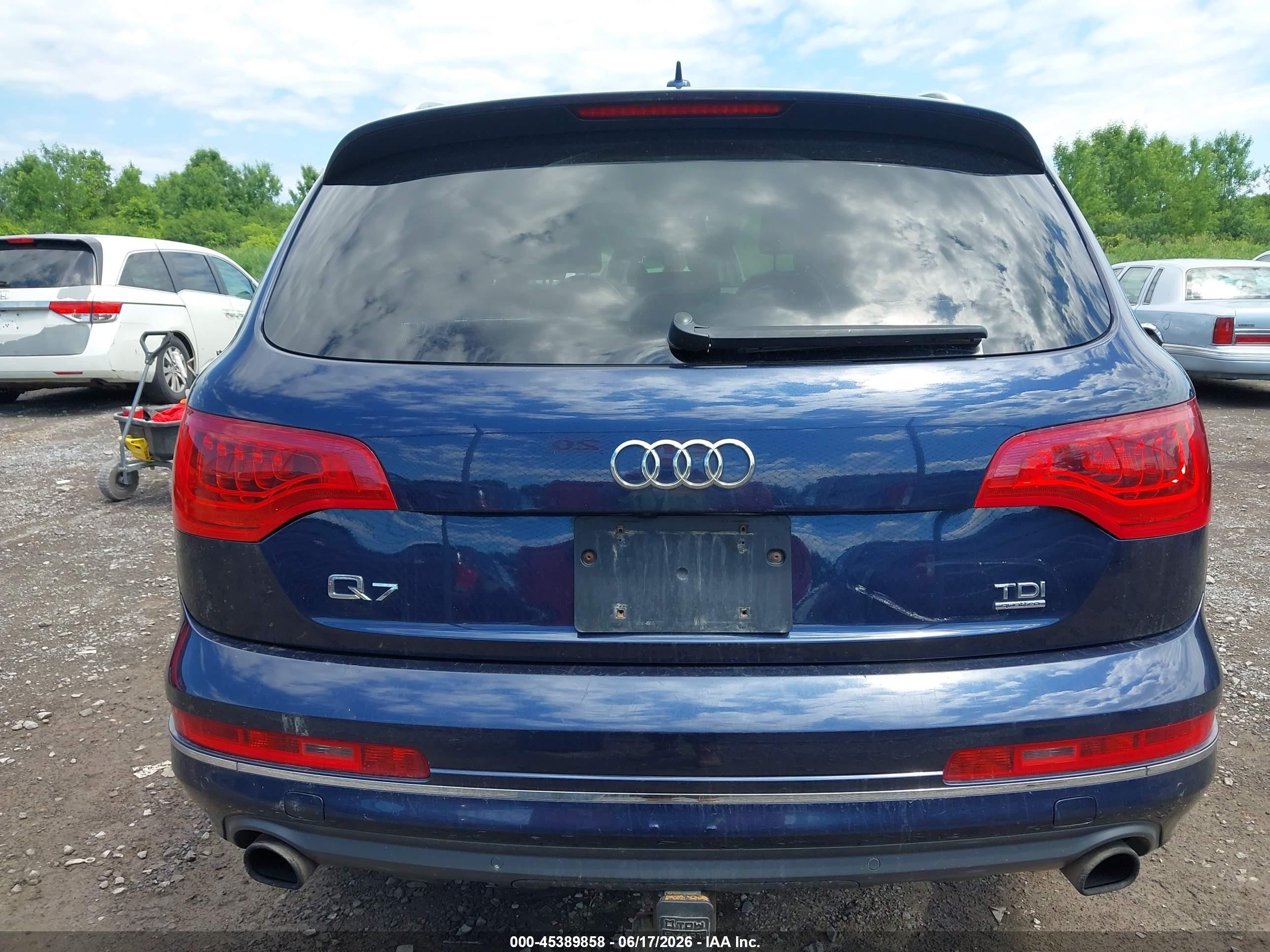 2014 Audi Q7 3.0 Tdi Premium Dark Blue vin: WA1LMAFE3ED004435
