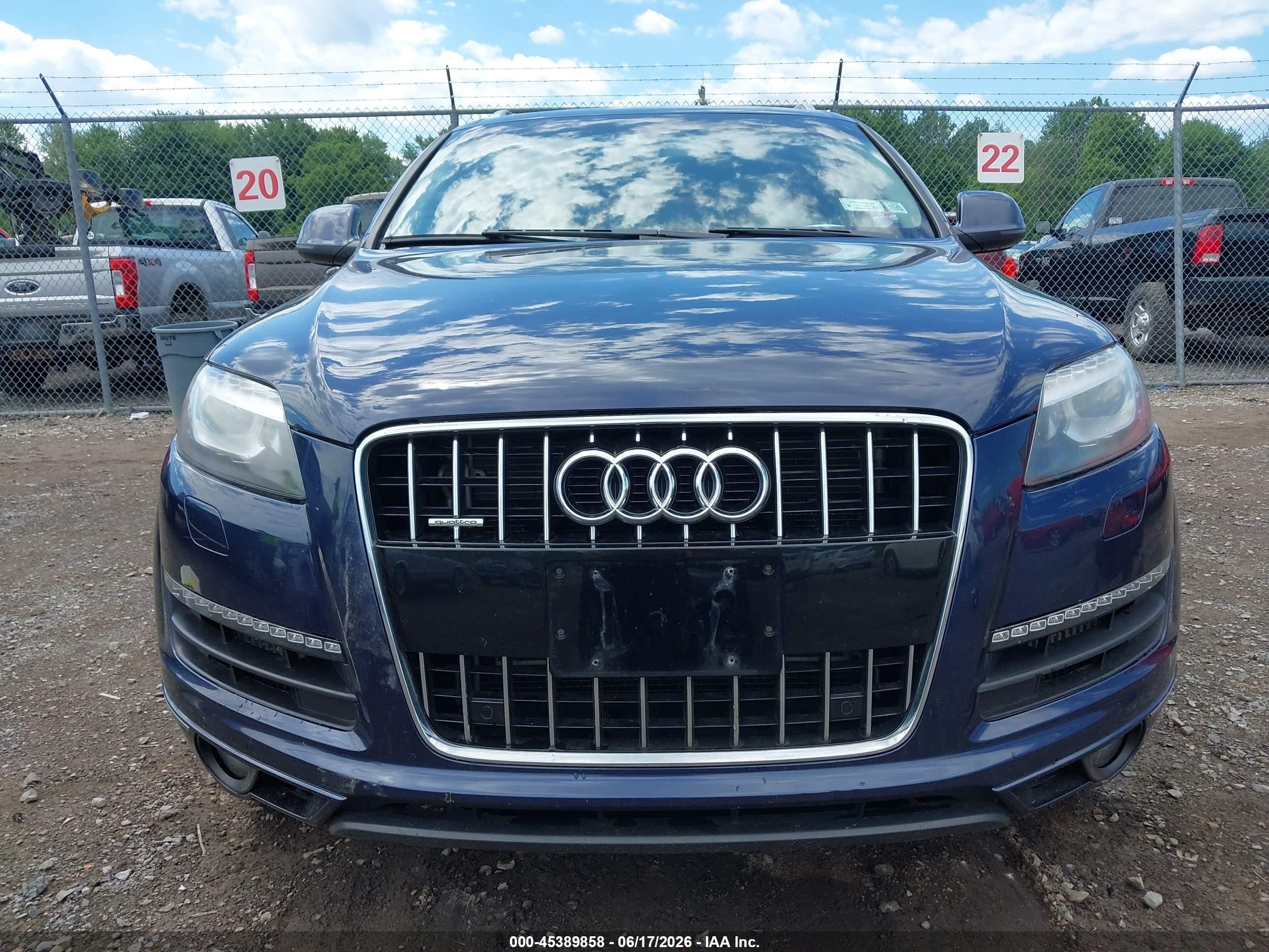 2014 Audi Q7 3.0 Tdi Premium Dark Blue vin: WA1LMAFE3ED004435