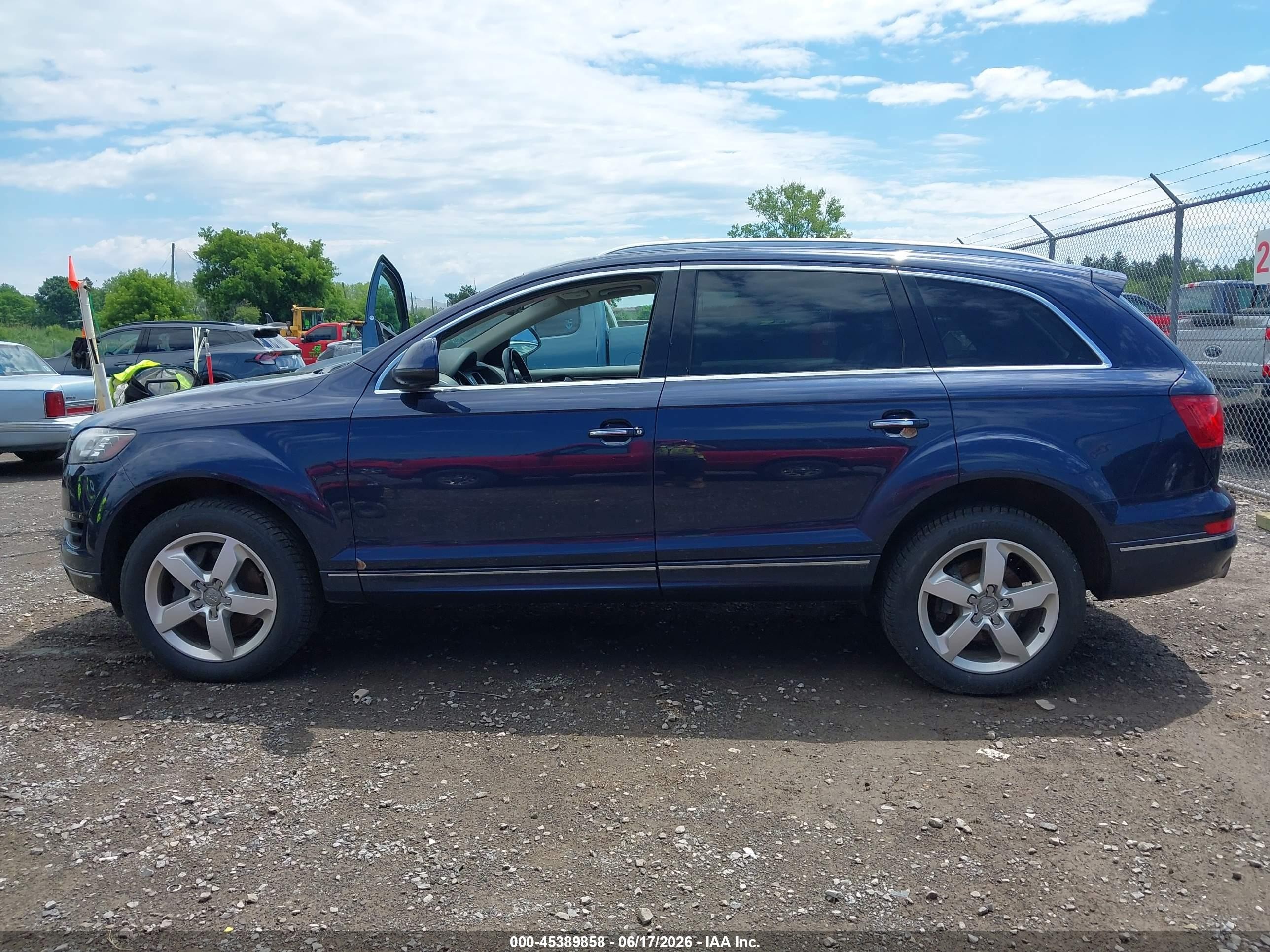 2014 Audi Q7 3.0 Tdi Premium Dark Blue vin: WA1LMAFE3ED004435
