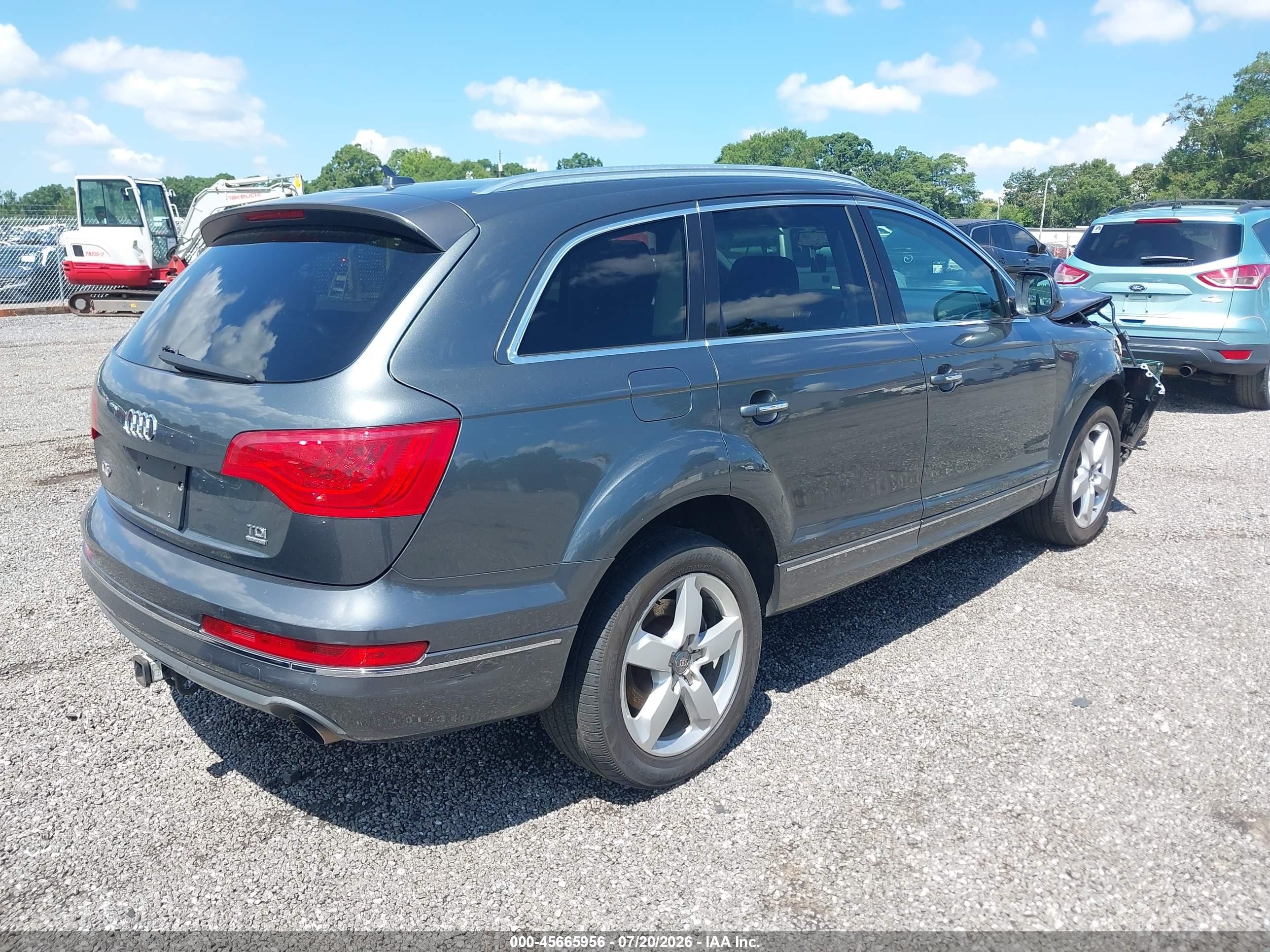 2012 Audi Q7 3.0 Tdi Premium Gray vin: WA1LMAFE4CD007499