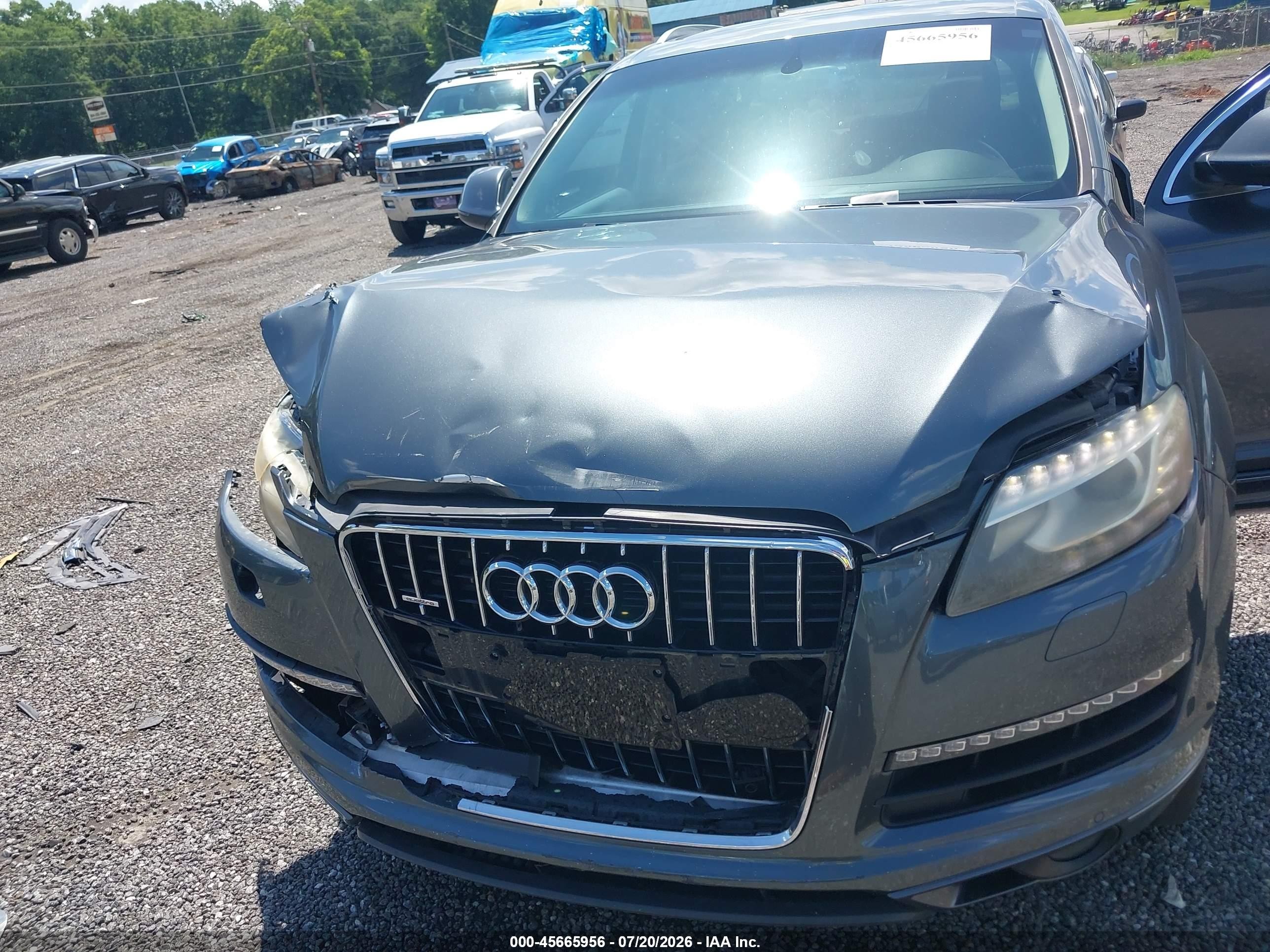 2012 Audi Q7 3.0 Tdi Premium Gray vin: WA1LMAFE4CD007499