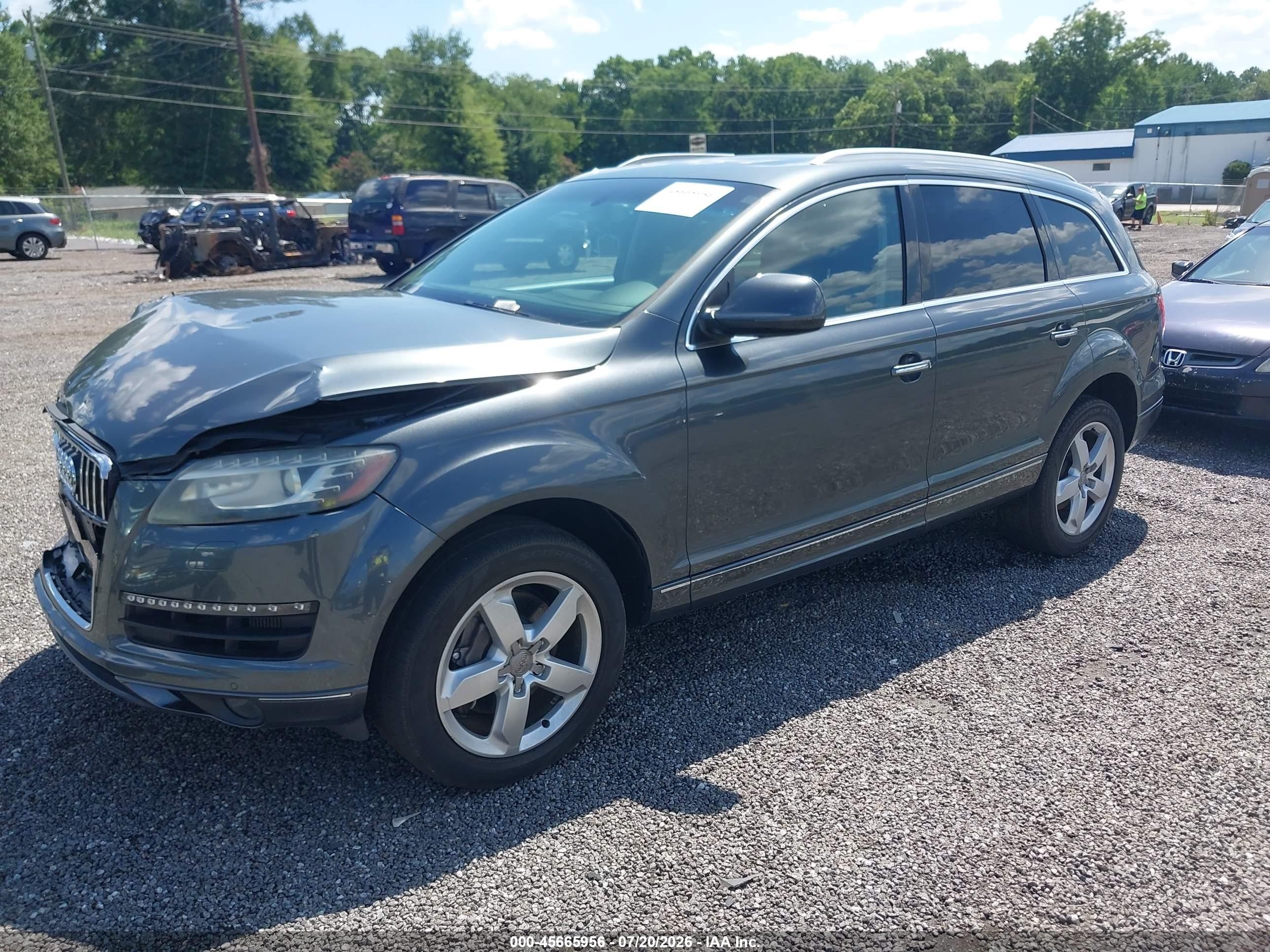2012 Audi Q7 3.0 Tdi Premium Gray vin: WA1LMAFE4CD007499