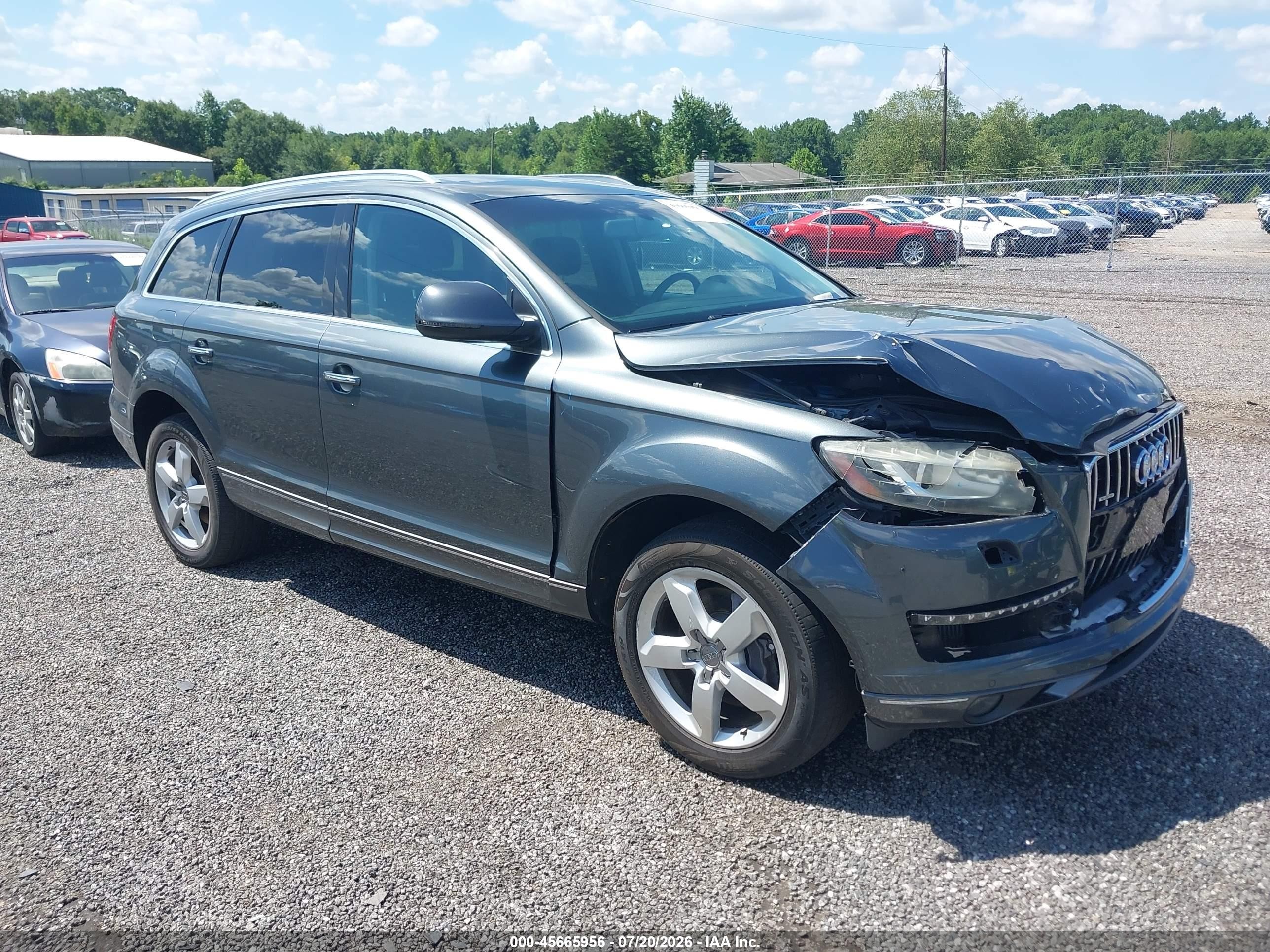 2012 Audi Q7 3.0 Tdi Premium Gray vin: WA1LMAFE4CD007499