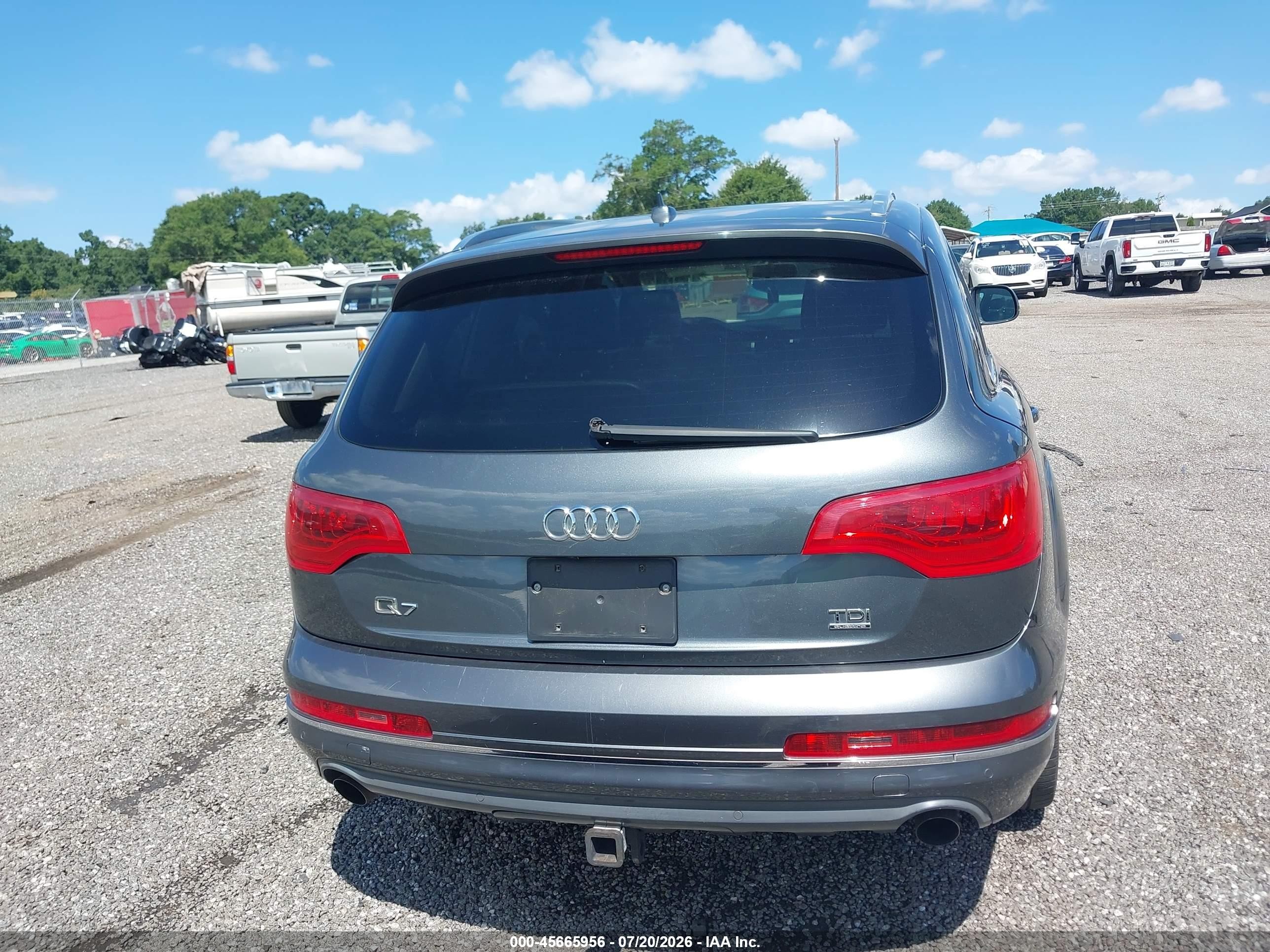 2012 Audi Q7 3.0 Tdi Premium Gray vin: WA1LMAFE4CD007499