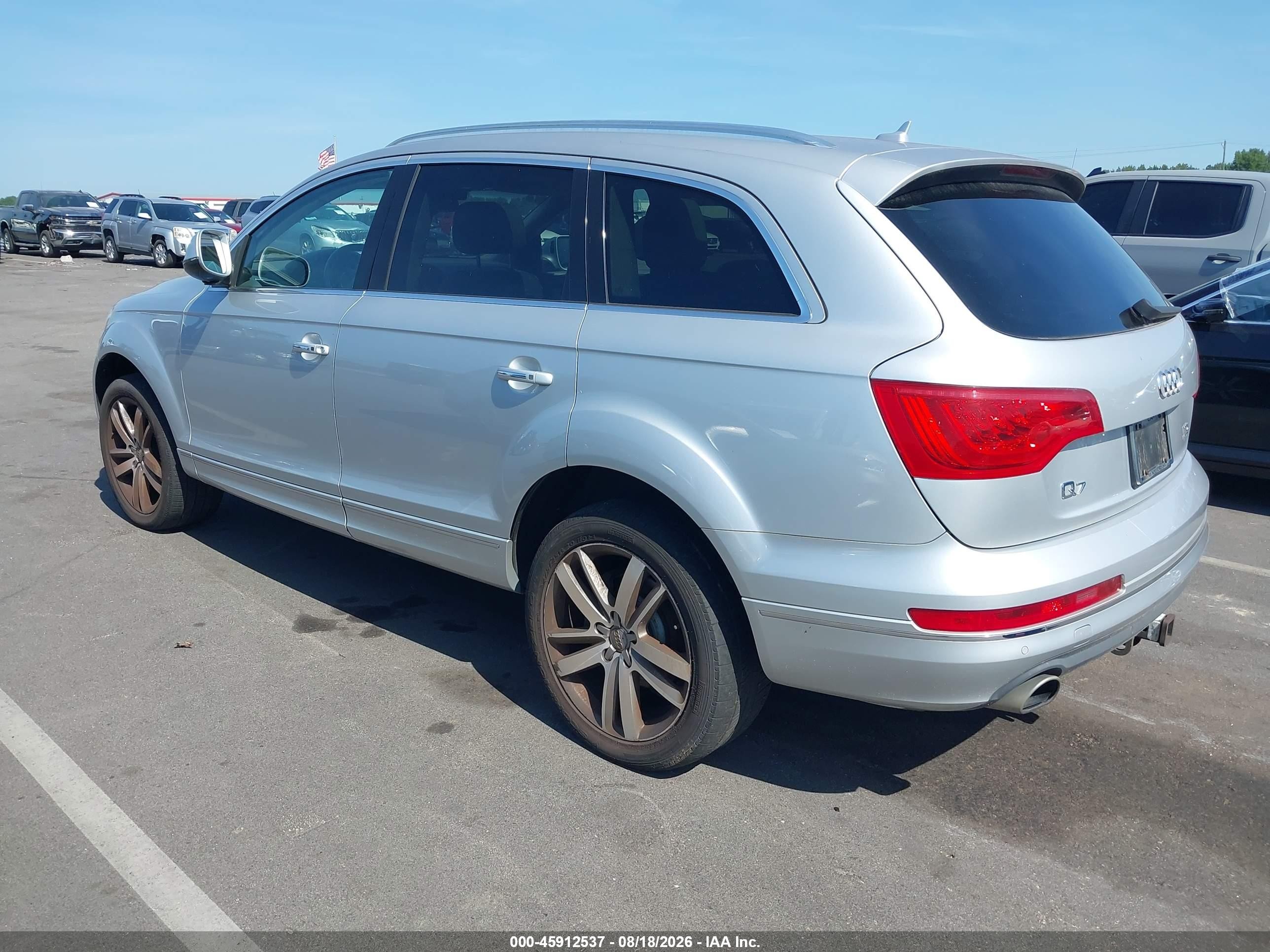 2014 Audi Q7 3.0 Tdi Premium Silver vin: WA1LMAFE4ED001897