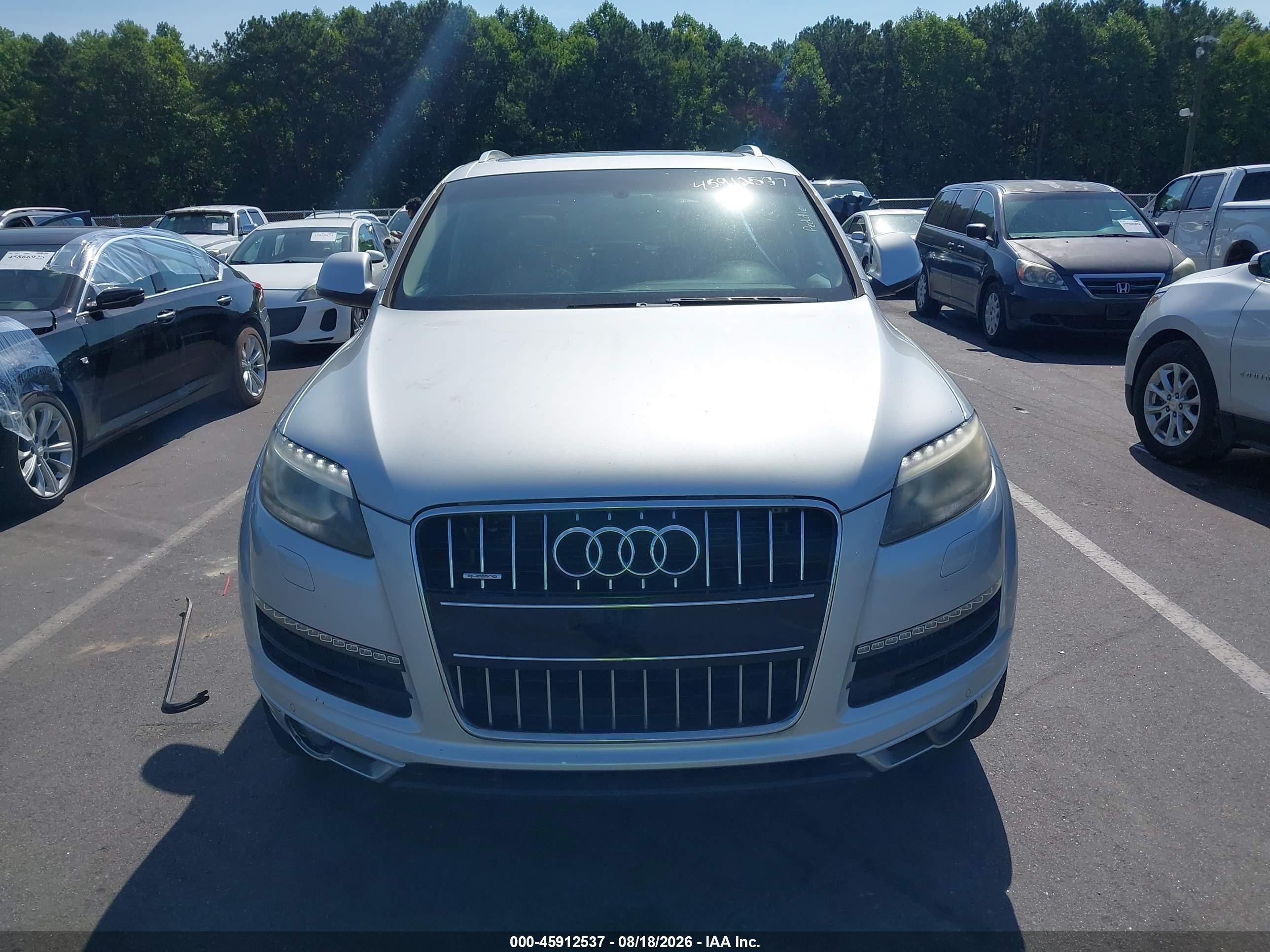 2014 Audi Q7 3.0 Tdi Premium Silver vin: WA1LMAFE4ED001897