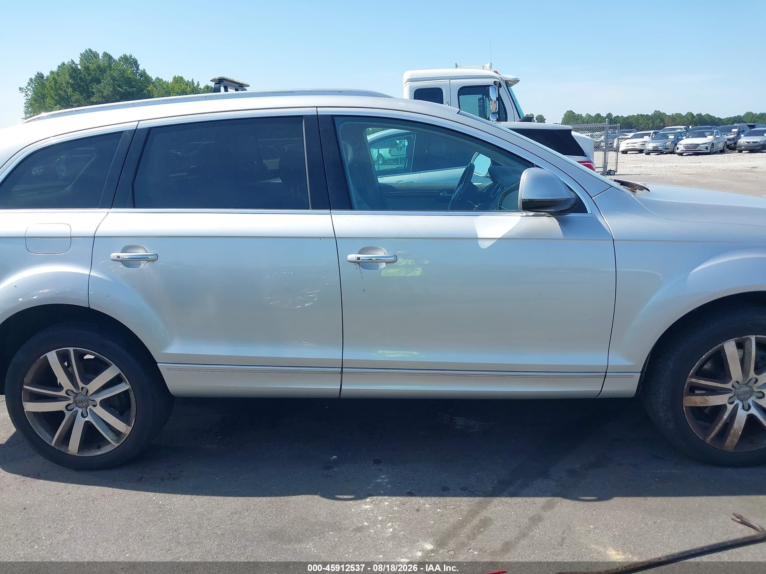 2014 Audi Q7 3.0 Tdi Premium Silver vin: WA1LMAFE4ED001897
