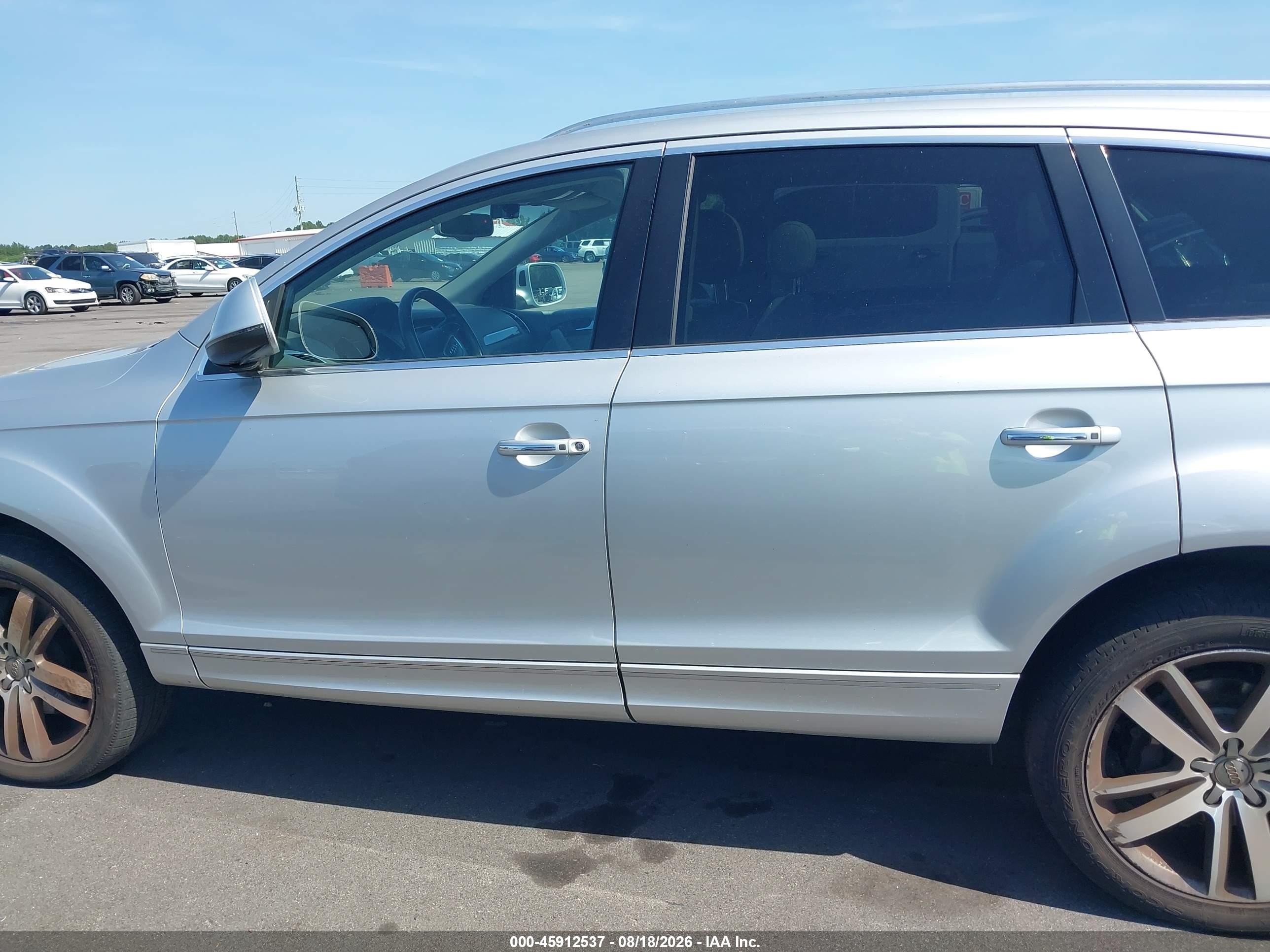 2014 Audi Q7 3.0 Tdi Premium Silver vin: WA1LMAFE4ED001897