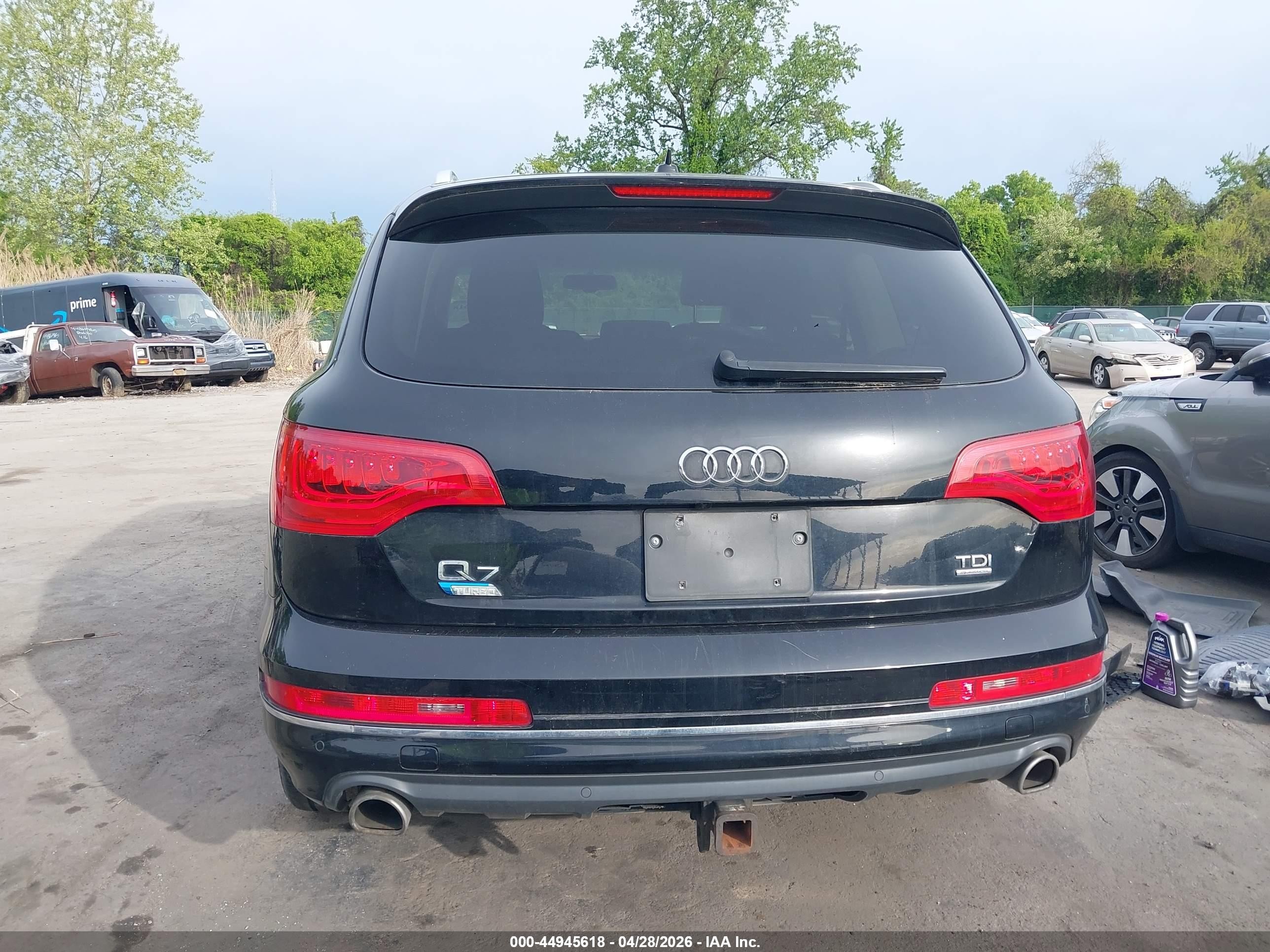 2014 Audi Q7 3.0 Tdi Premium Black vin: WA1LMAFE5ED001679