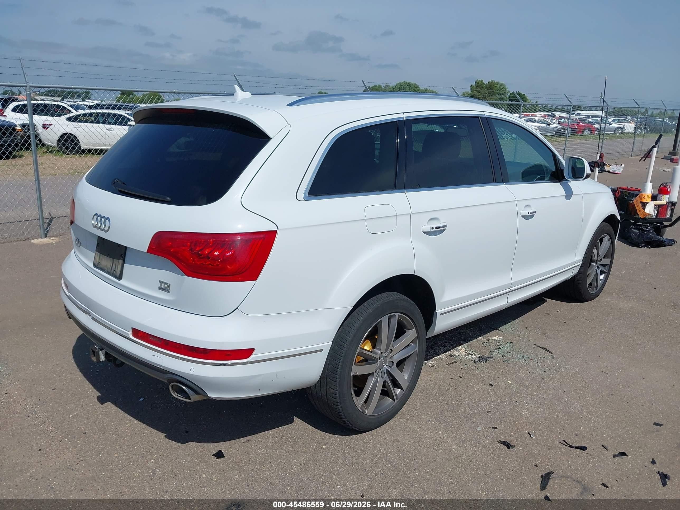 2015 Audi Q7 3.0 Tdi Premium White vin: WA1LMAFE5FD011226