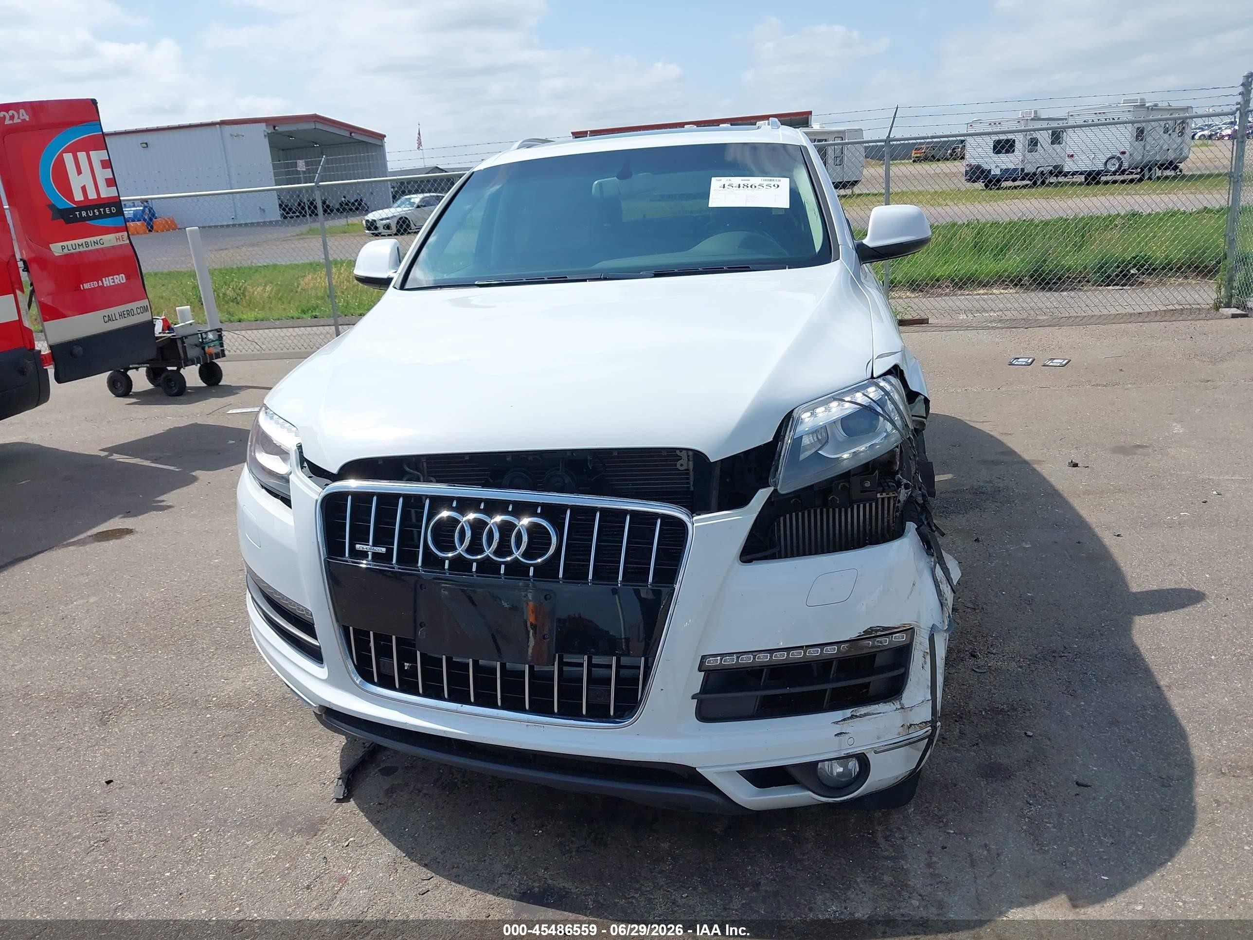 2015 Audi Q7 3.0 Tdi Premium White vin: WA1LMAFE5FD011226