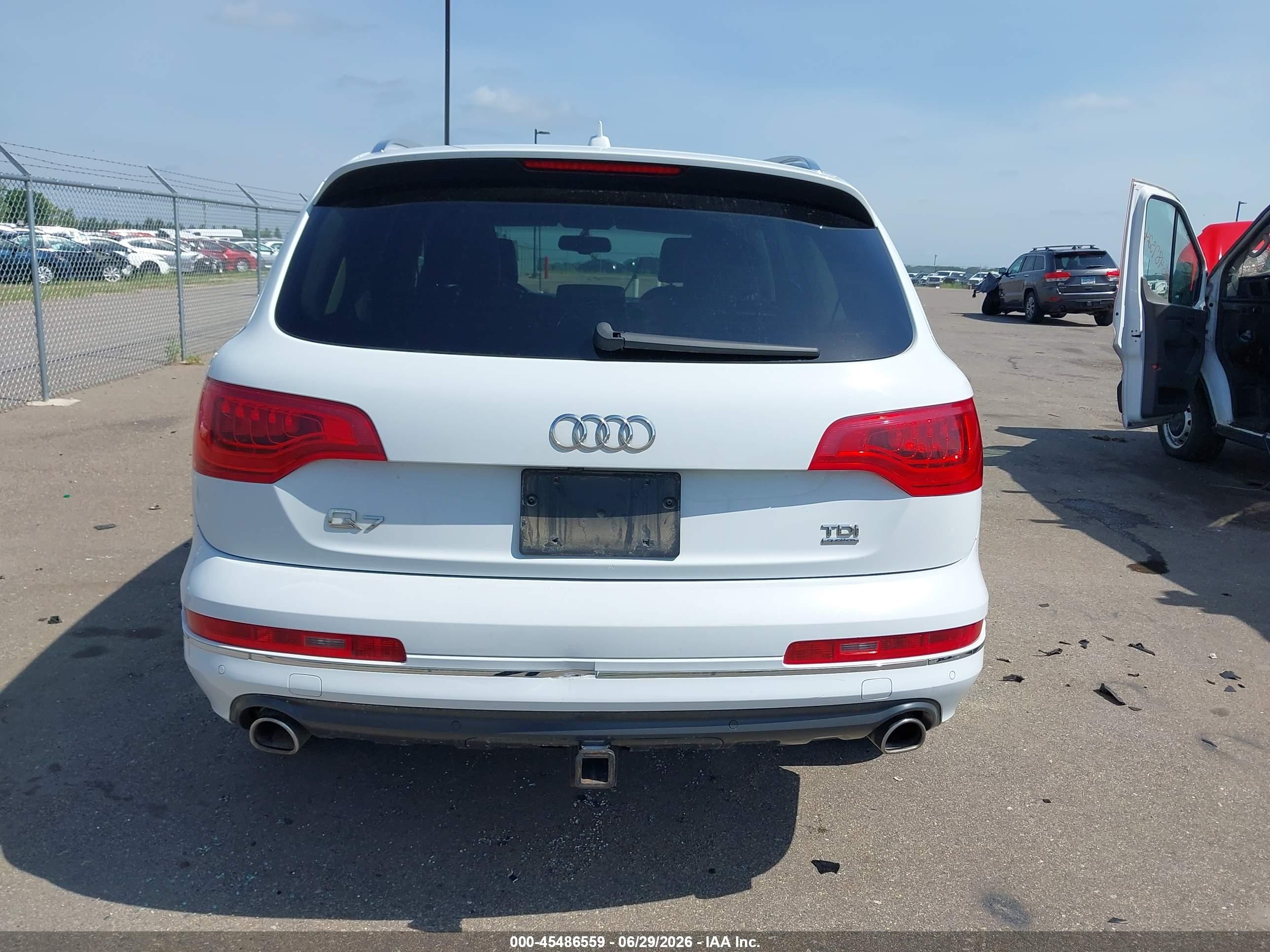 2015 Audi Q7 3.0 Tdi Premium White vin: WA1LMAFE5FD011226