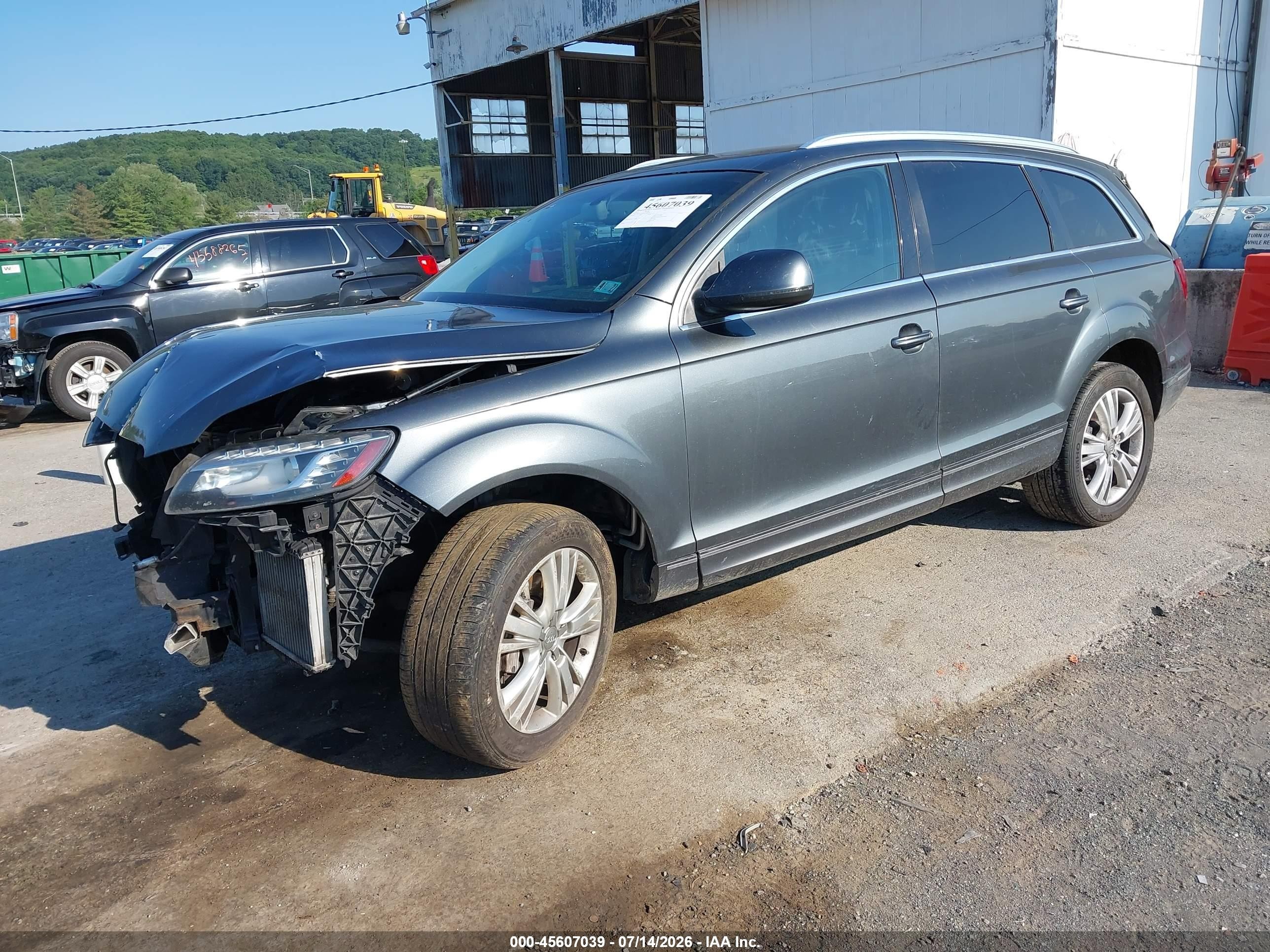 2012 Audi Q7 3.0 Tdi Premium Gray vin: WA1LMAFE6CD008203