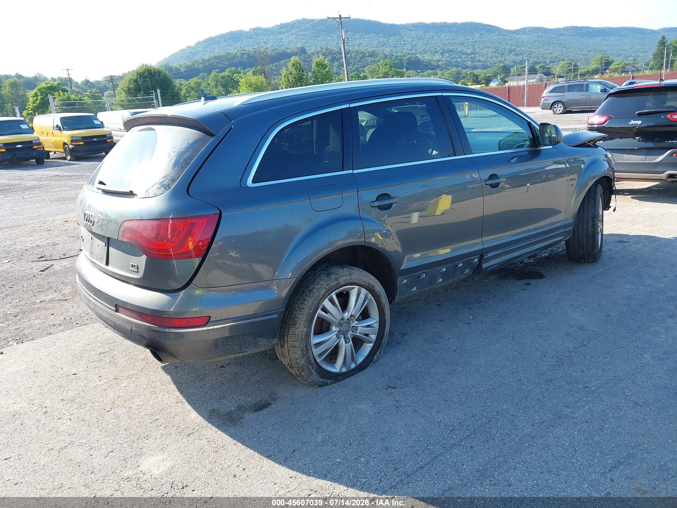 2012 Audi Q7 3.0 Tdi Premium Gray vin: WA1LMAFE6CD008203