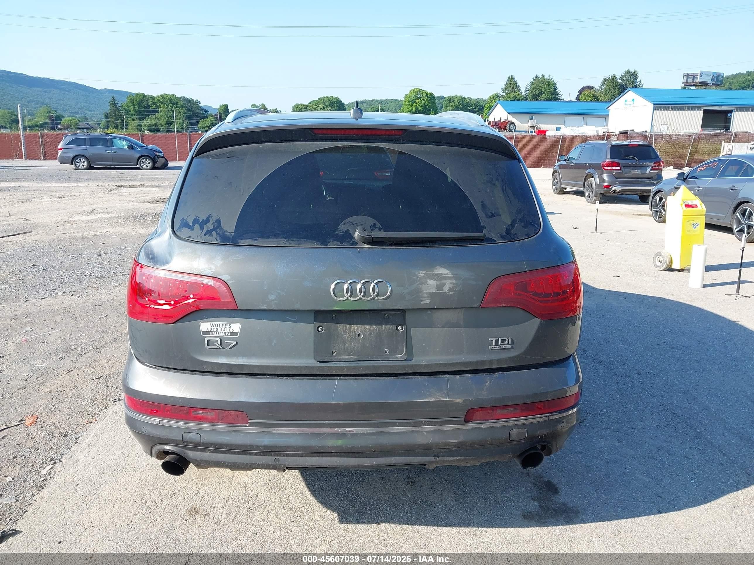 2012 Audi Q7 3.0 Tdi Premium Gray vin: WA1LMAFE6CD008203