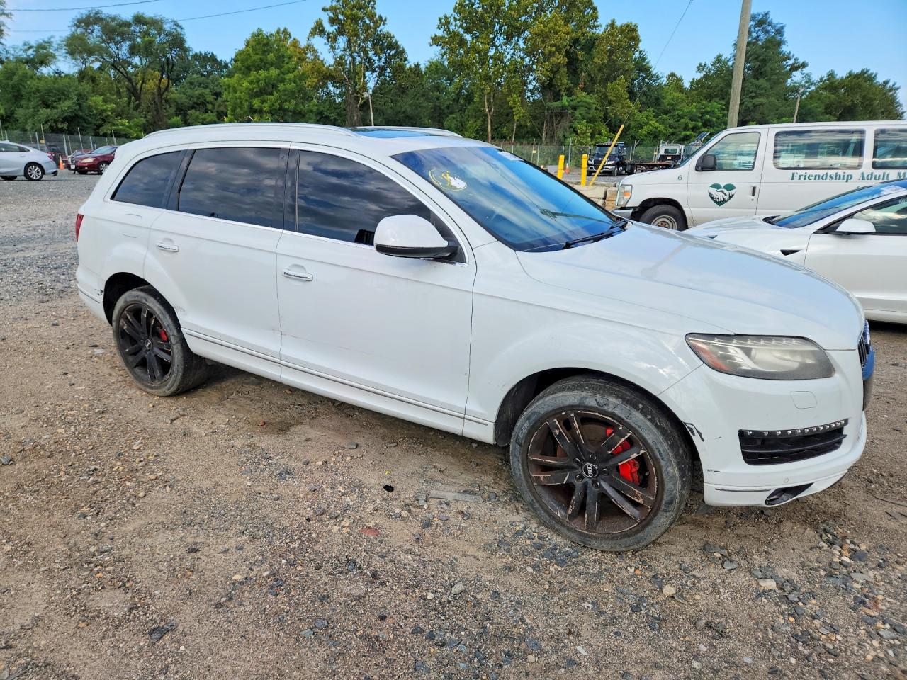 2014 Audi Q7 Premium Plus White vin: WA1LMAFE6ED012612